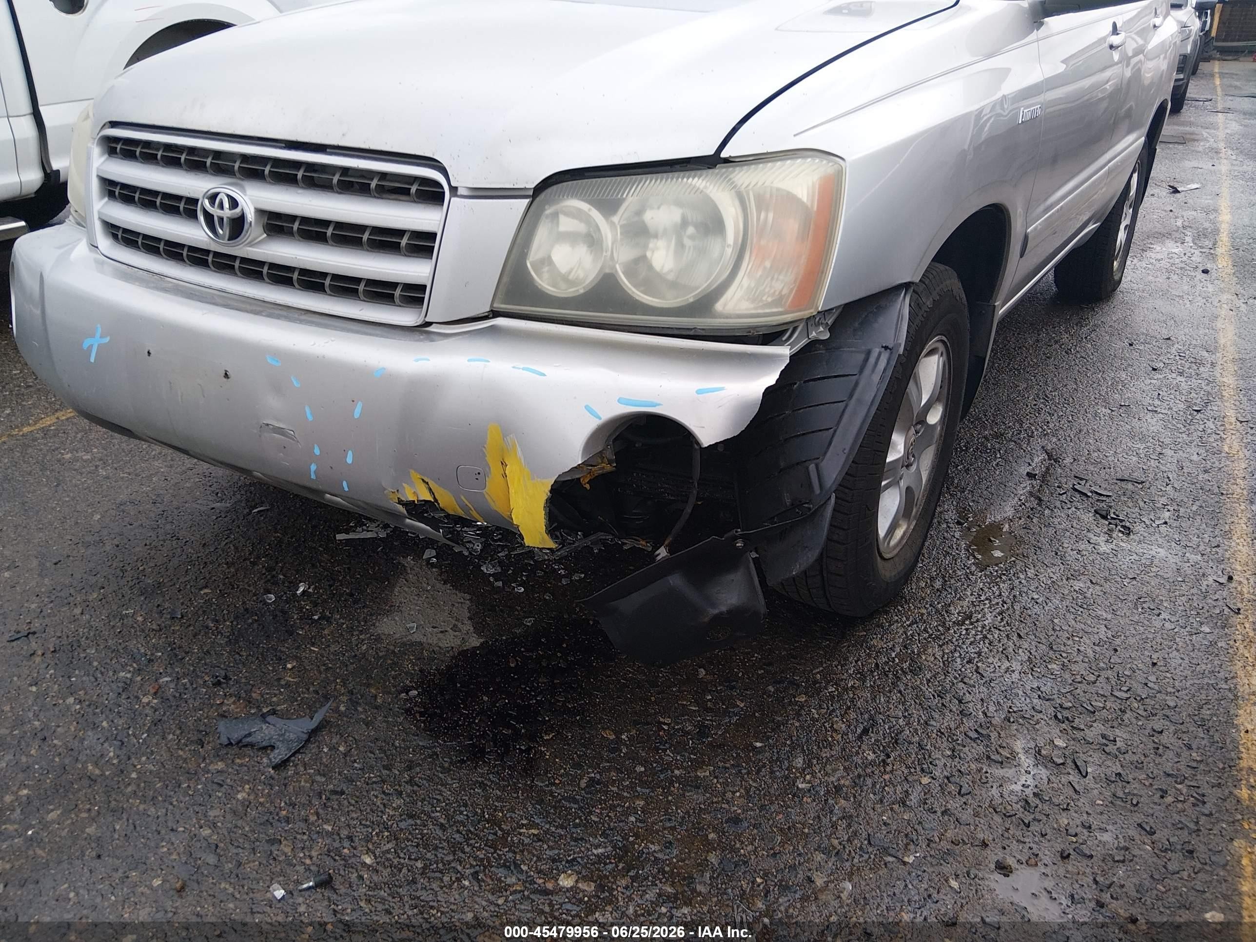 2002 Toyota Highlander Limited V6 Silver vin: JTEGF21A120046659