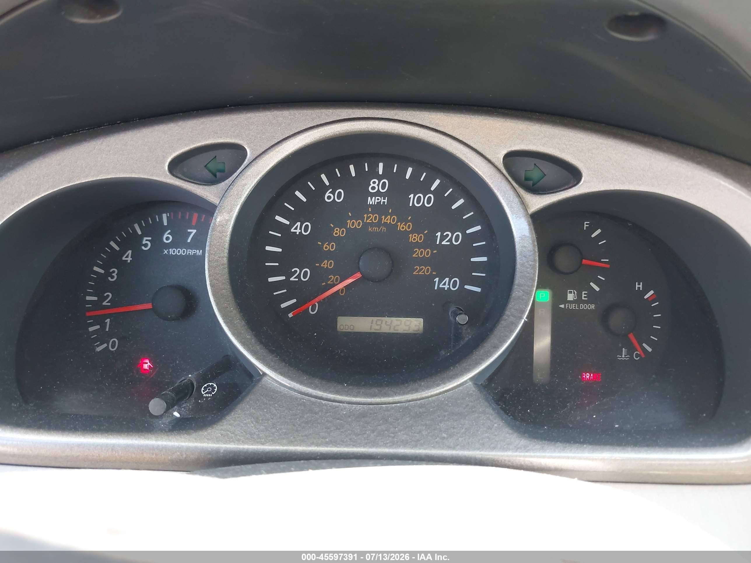 2003 Toyota Highlander V6 Red vin: JTEGF21A130075953