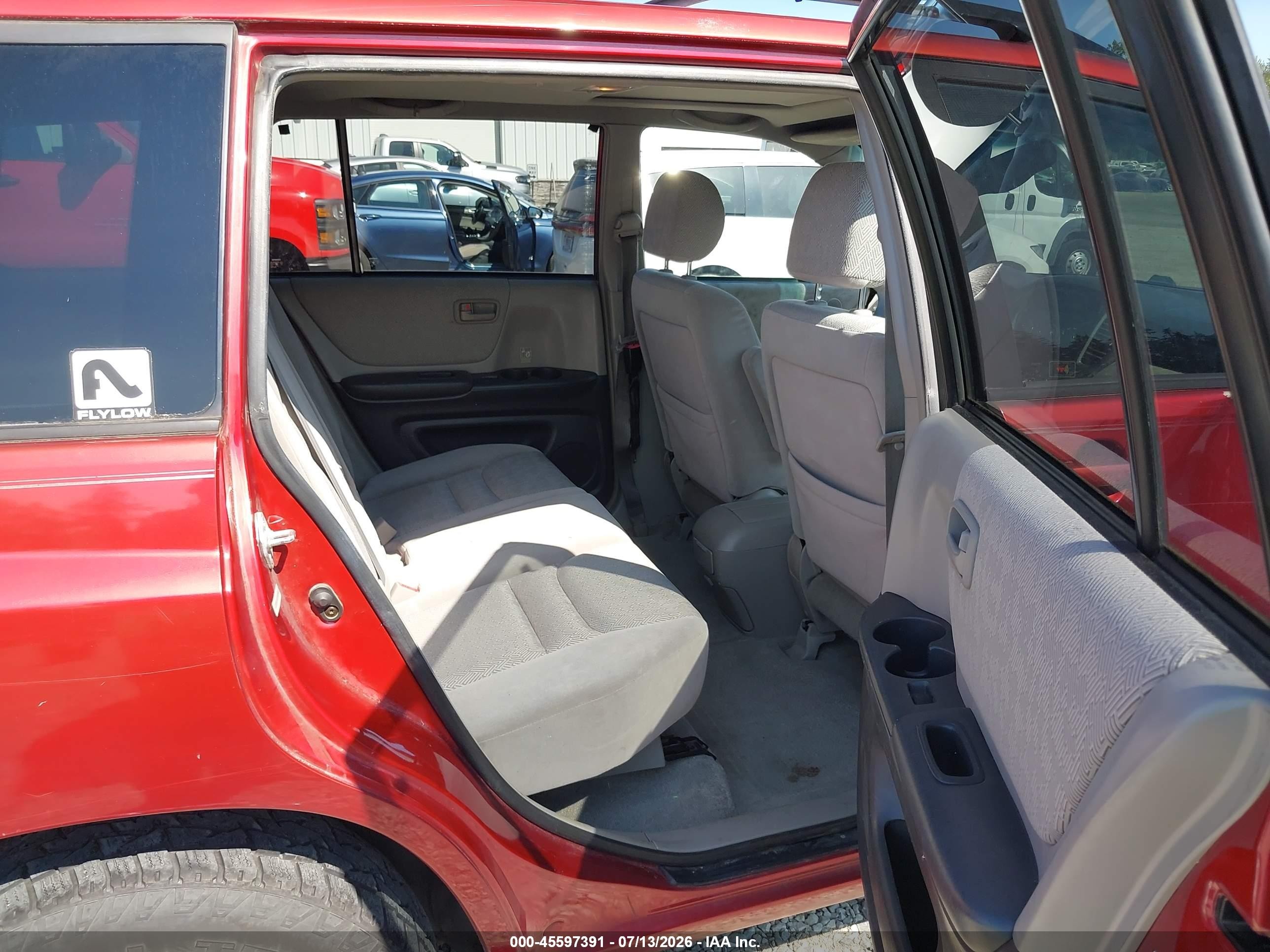 2003 Toyota Highlander V6 Red vin: JTEGF21A130075953