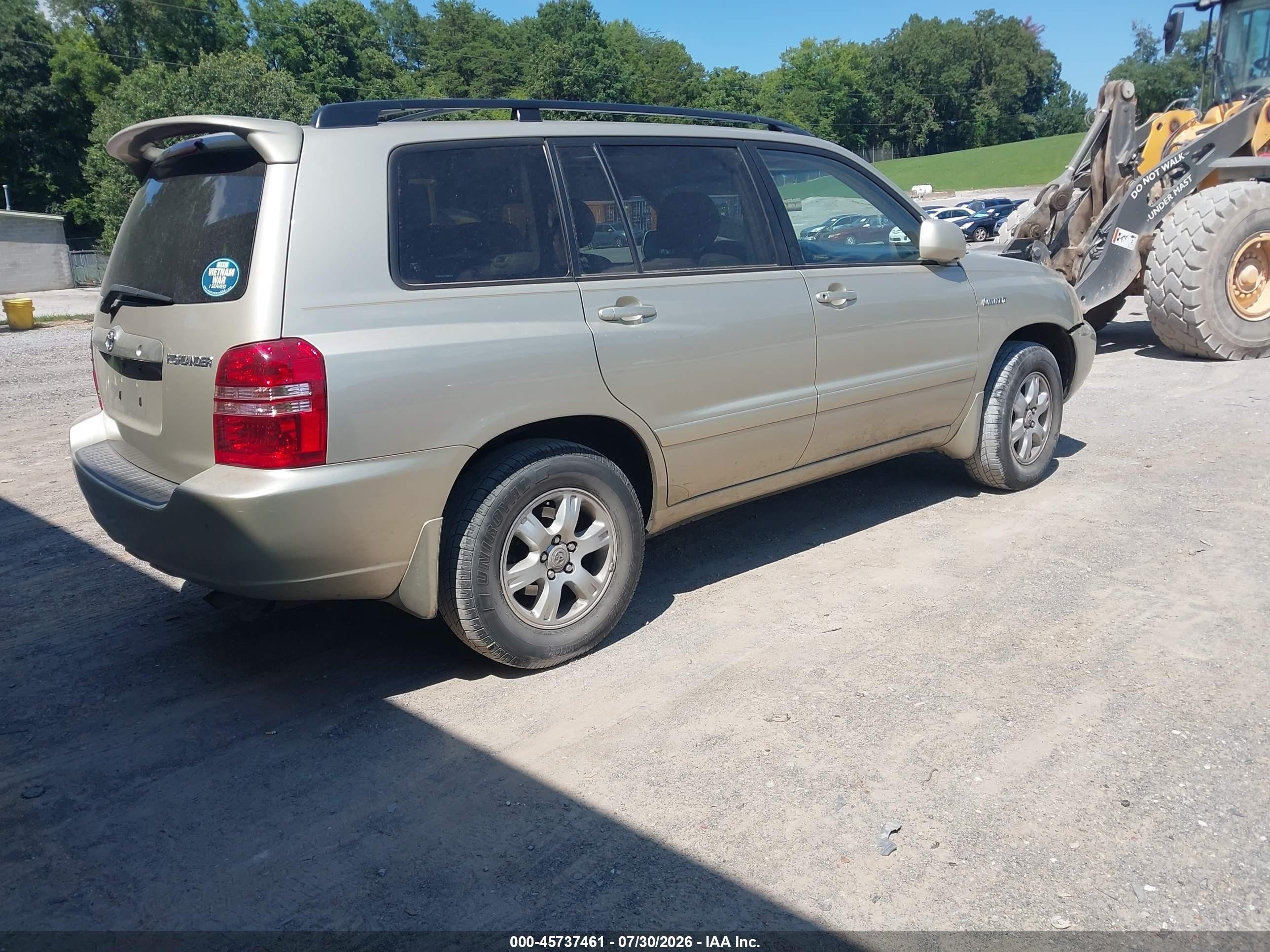 2003 Toyota Highlander Limited V6 Silver vin: JTEGF21A130087133