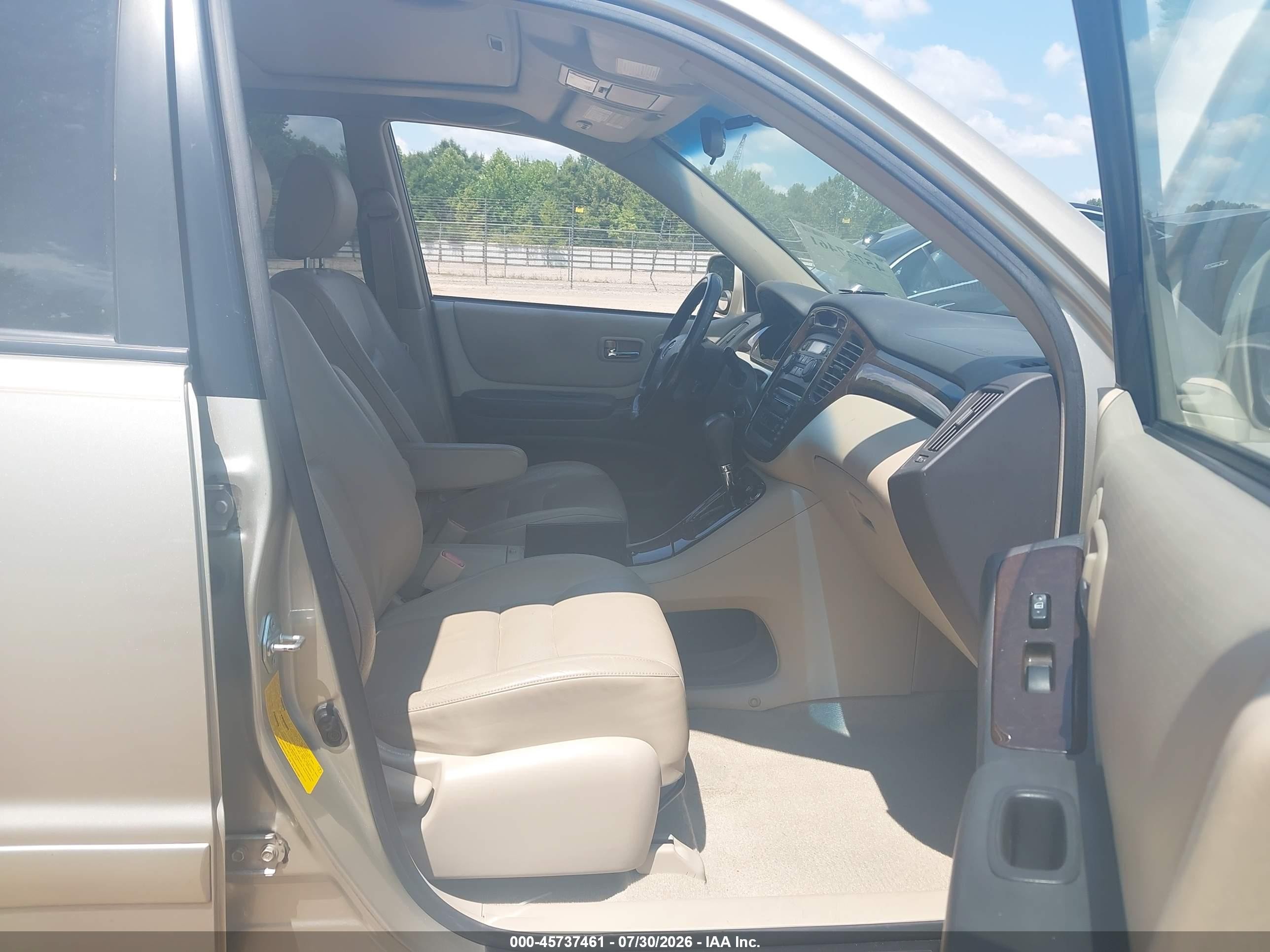 2003 Toyota Highlander Limited V6 Silver vin: JTEGF21A130087133