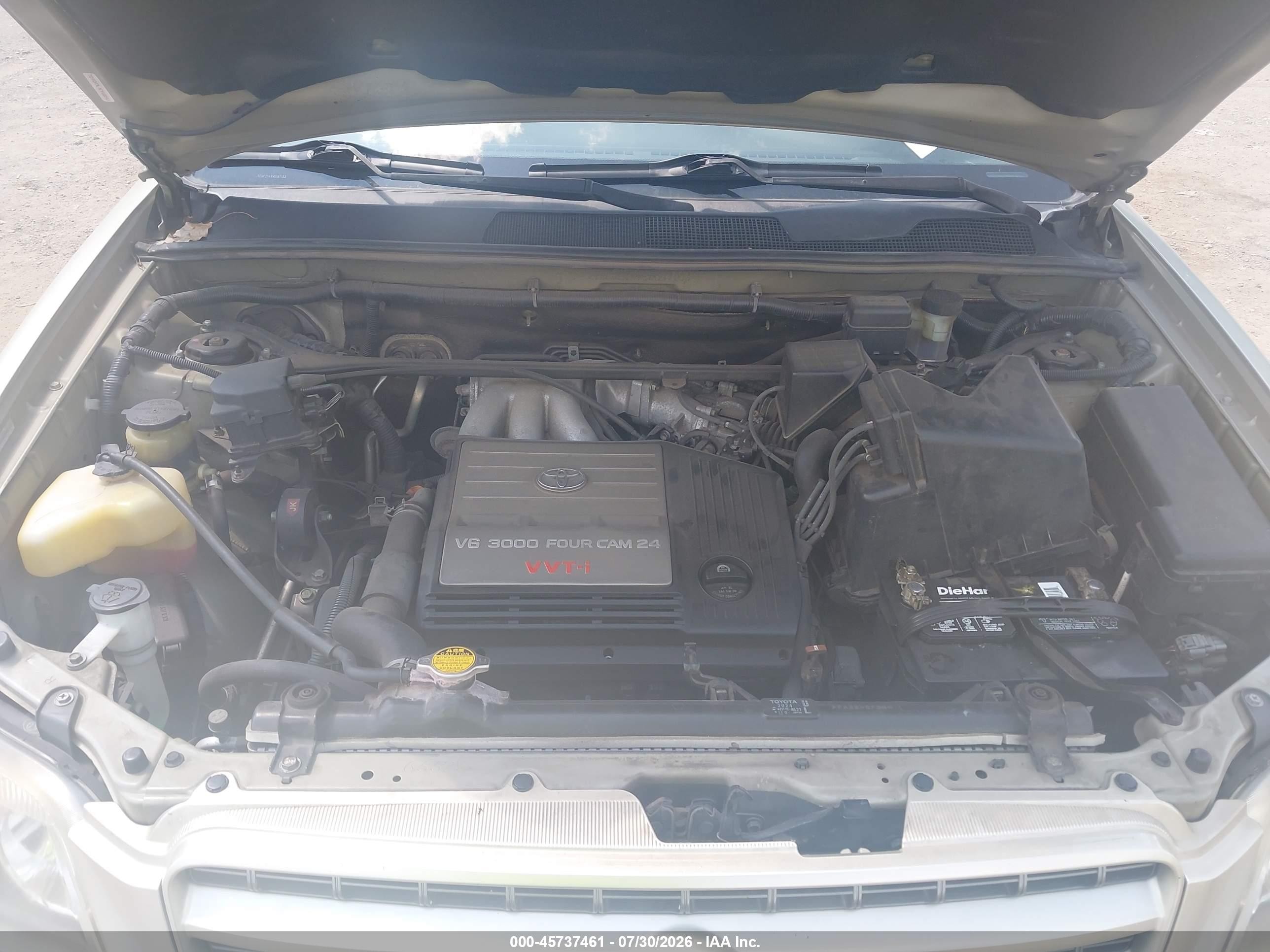 2003 Toyota Highlander Limited V6 Silver vin: JTEGF21A130087133