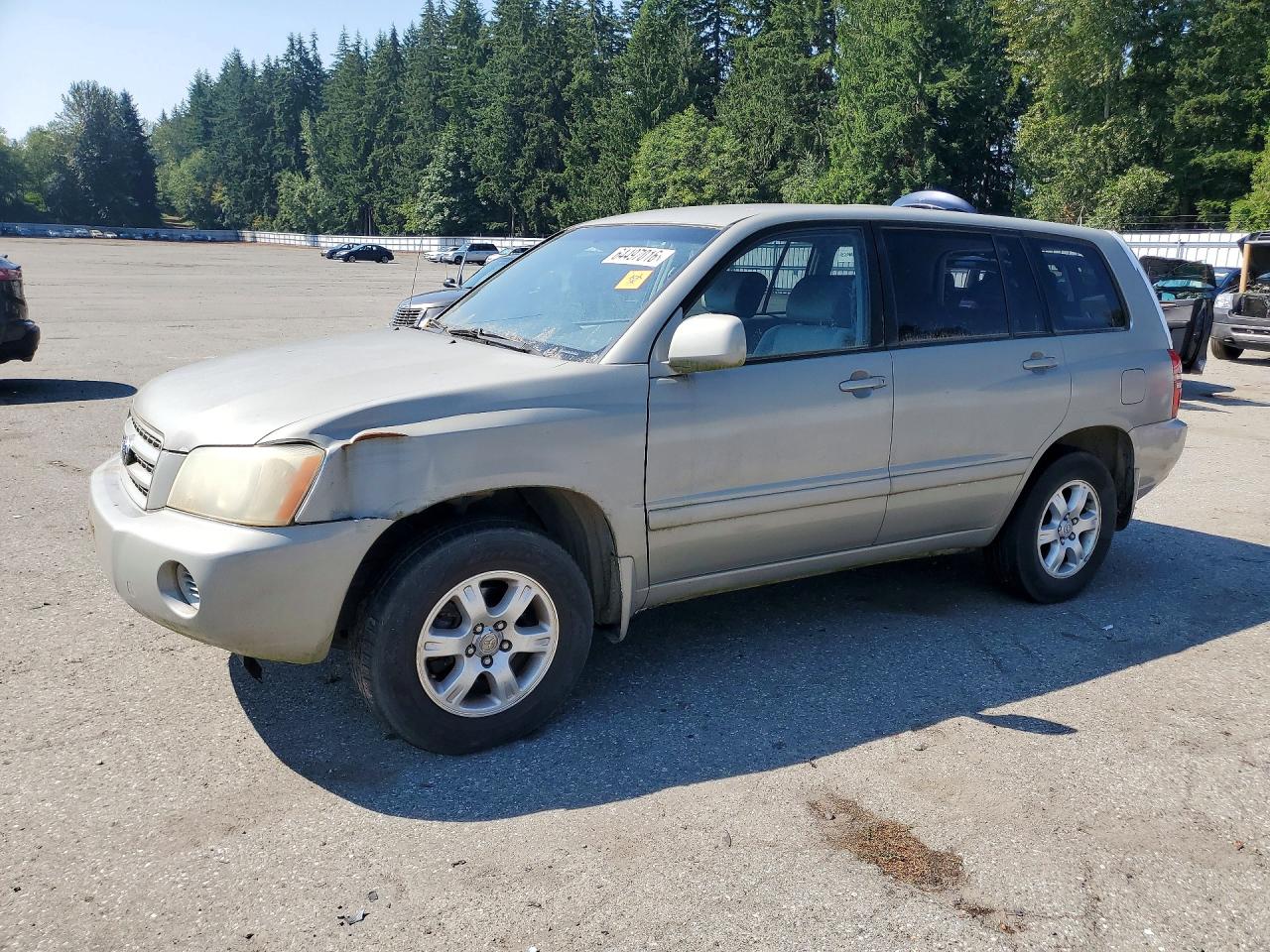 2003 Toyota Highlander Limited Silver vin: JTEGF21A130087651