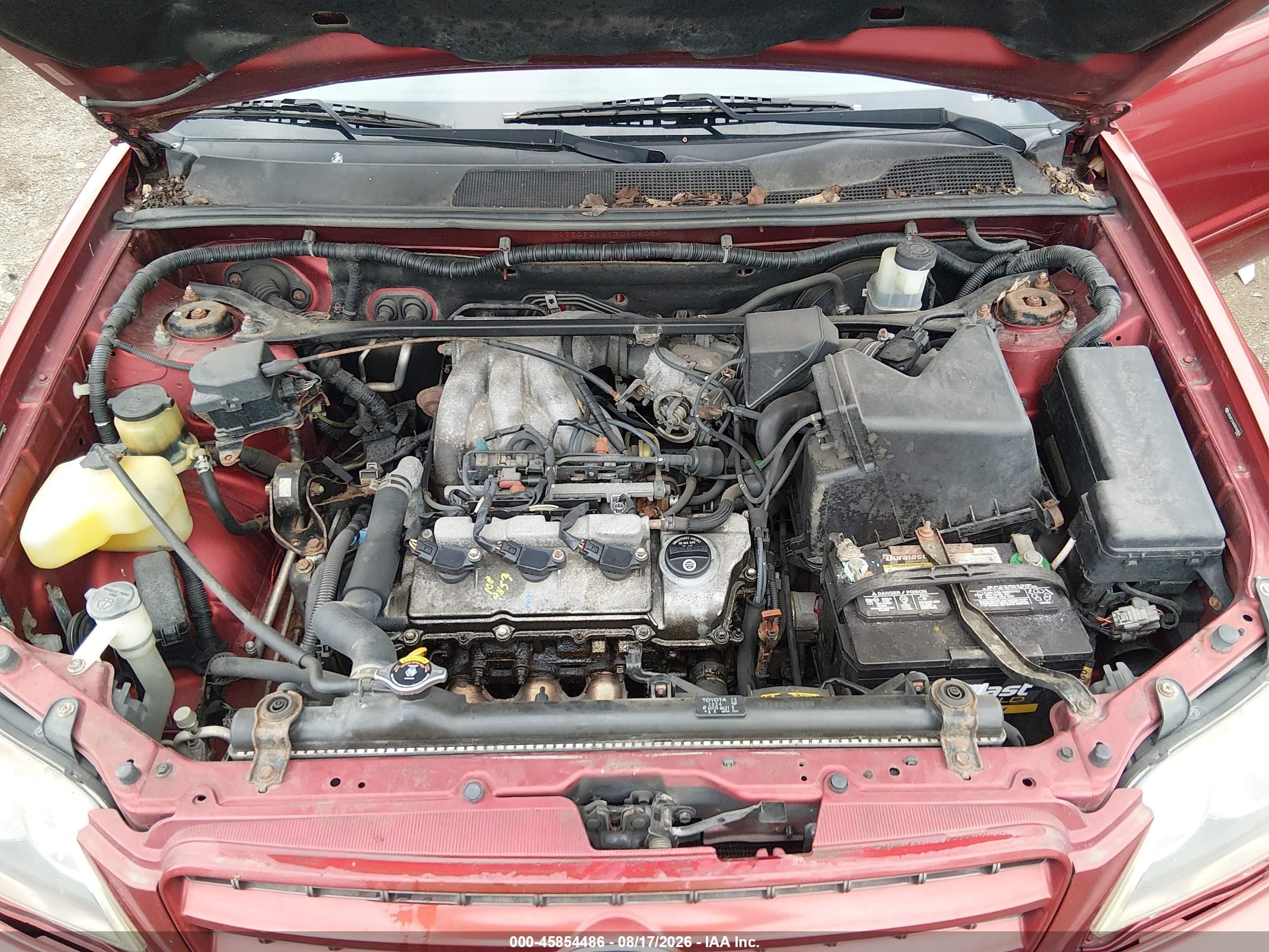 2003 Toyota Highlander Limited V6 Red vin: JTEGF21A130106084