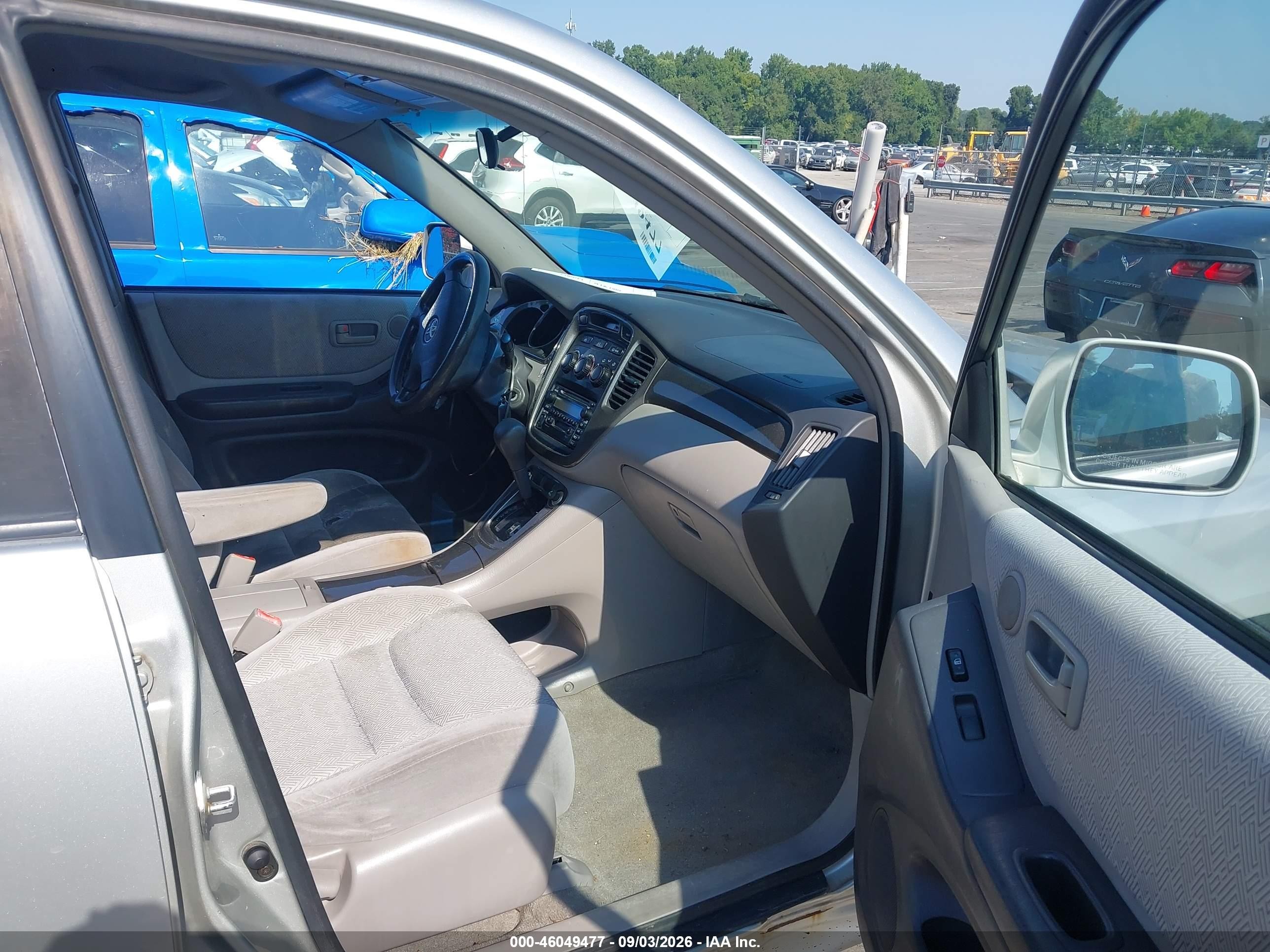 2003 Toyota Highlander V6 Silver vin: JTEGF21A130107090