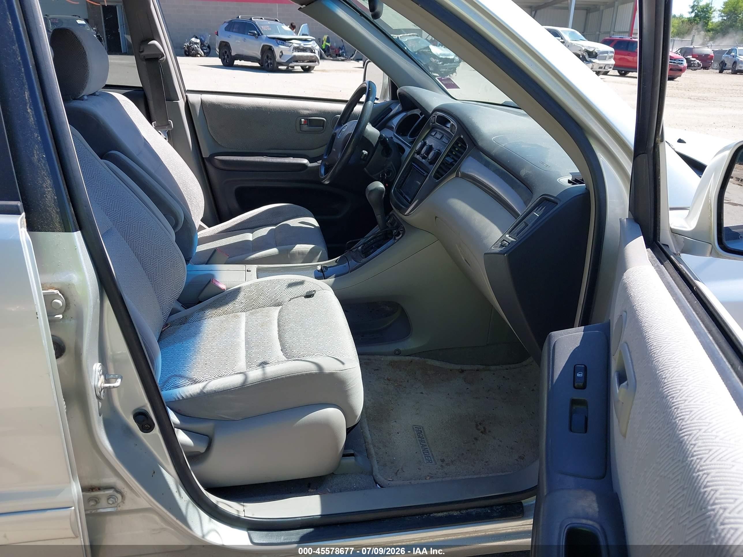 2003 Toyota Highlander V6 Silver vin: JTEGF21A130121653