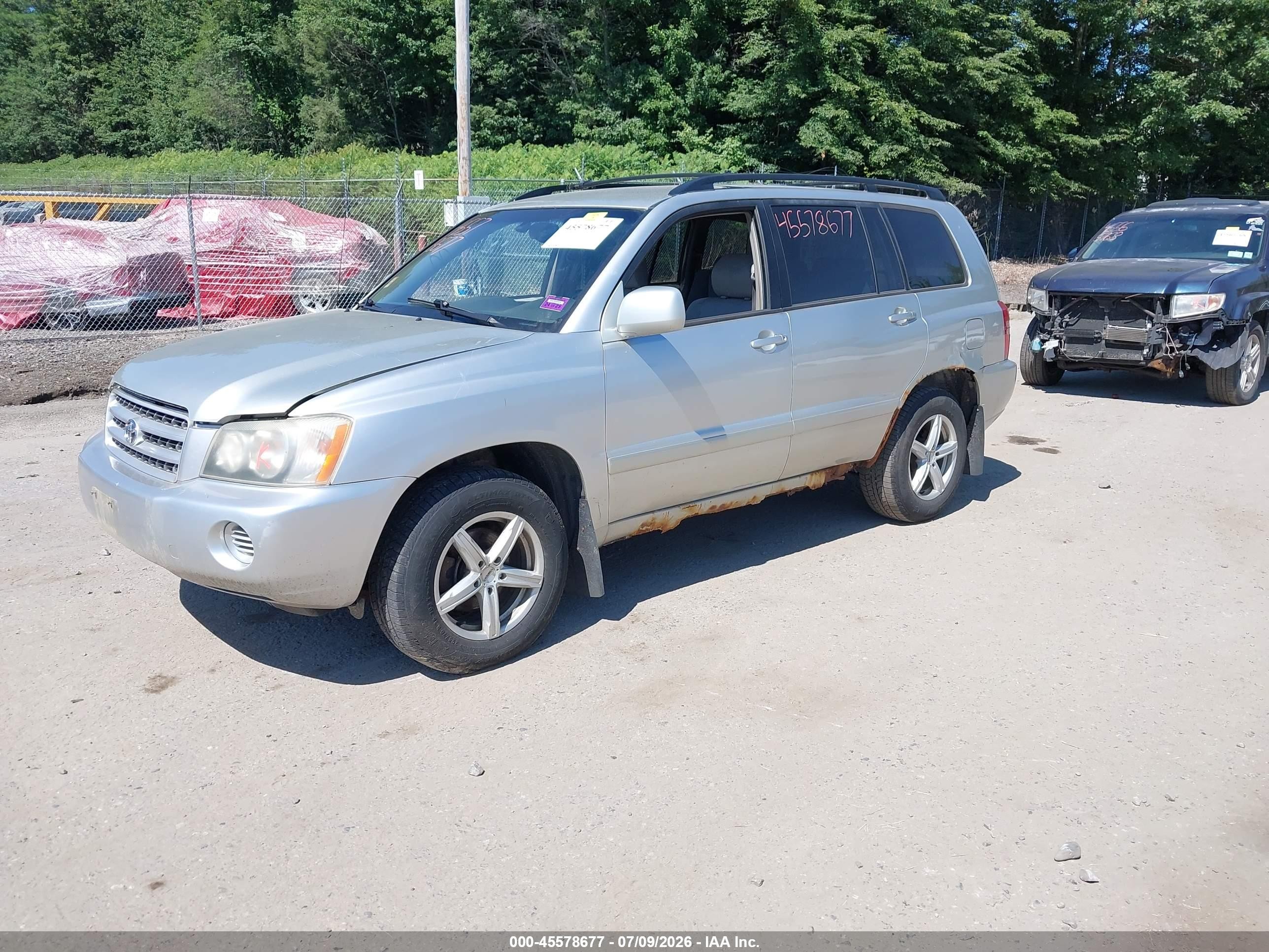 2003 Toyota Highlander V6 Silver vin: JTEGF21A130121653