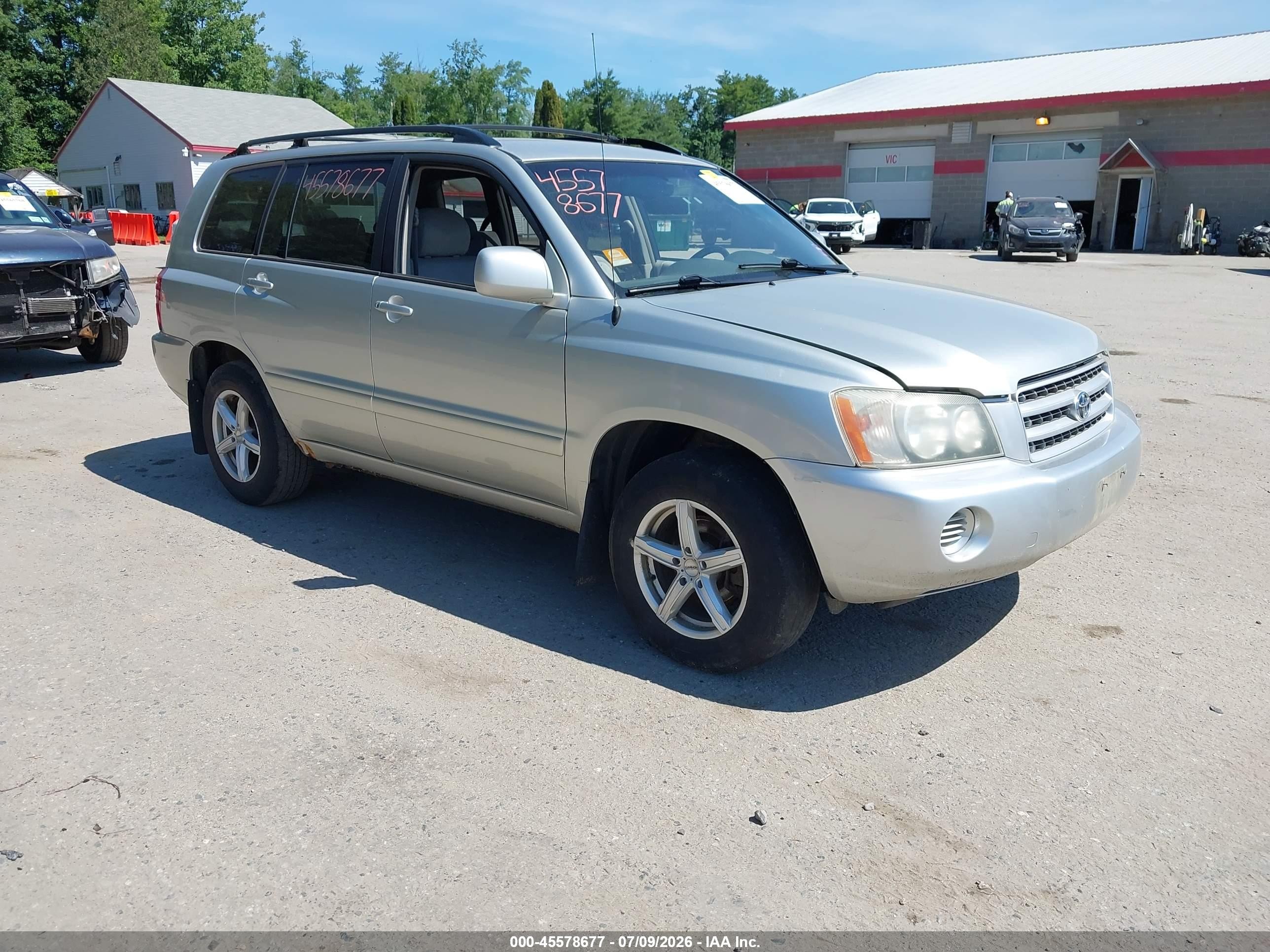 2003 Toyota Highlander V6 Silver vin: JTEGF21A130121653