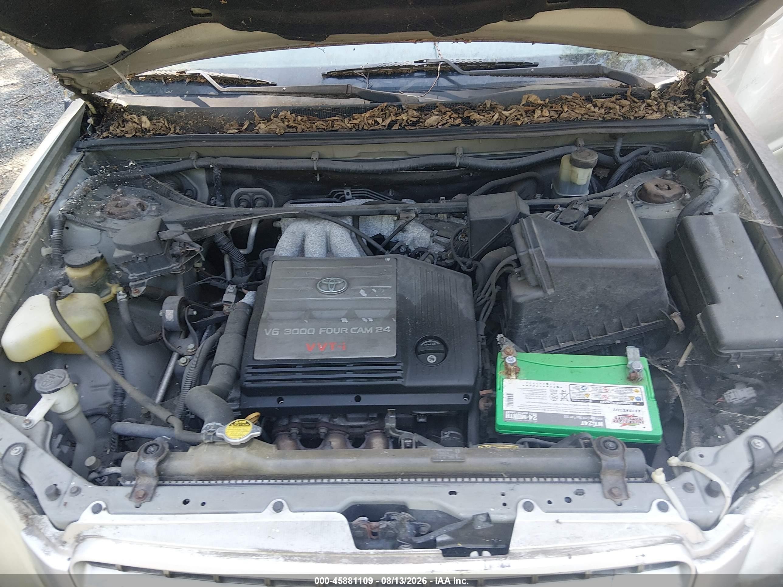 2002 Toyota Highlander V6 Silver vin: JTEGF21A220042474