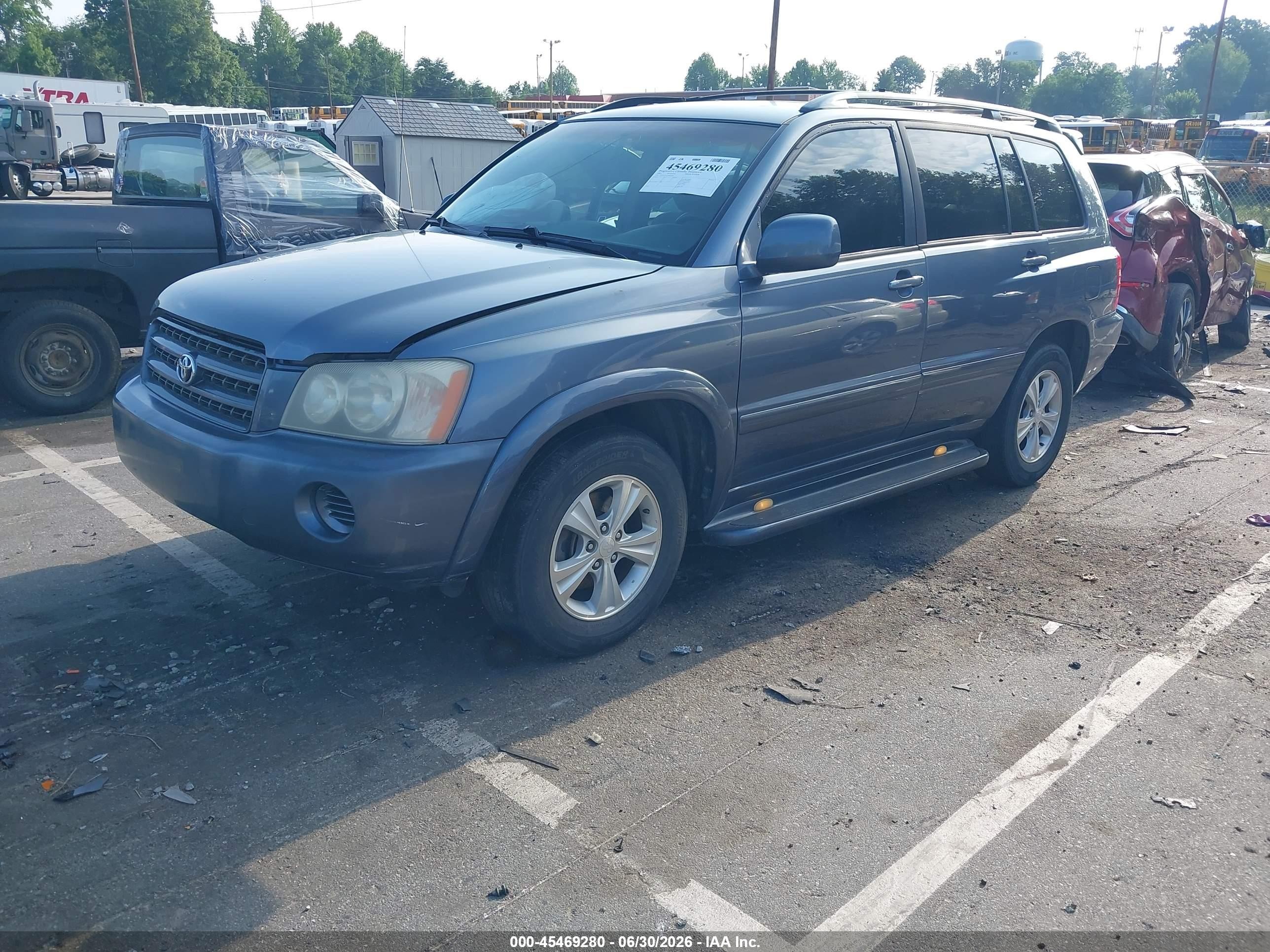 2002 Toyota Highlander V6 Light Blue vin: JTEGF21A220066225