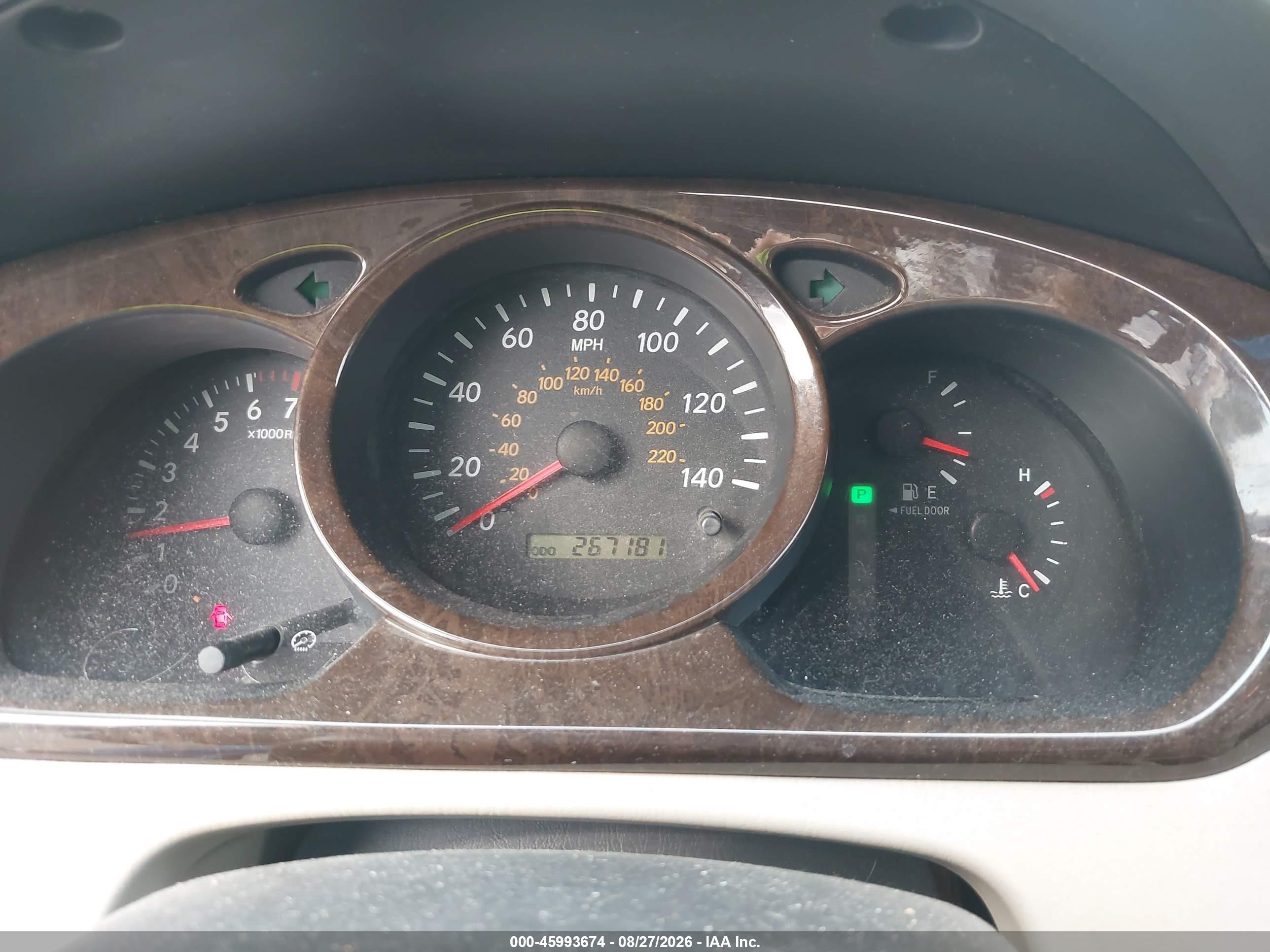 2003 Toyota Highlander Limited V6 Gold vin: JTEGF21A230095953