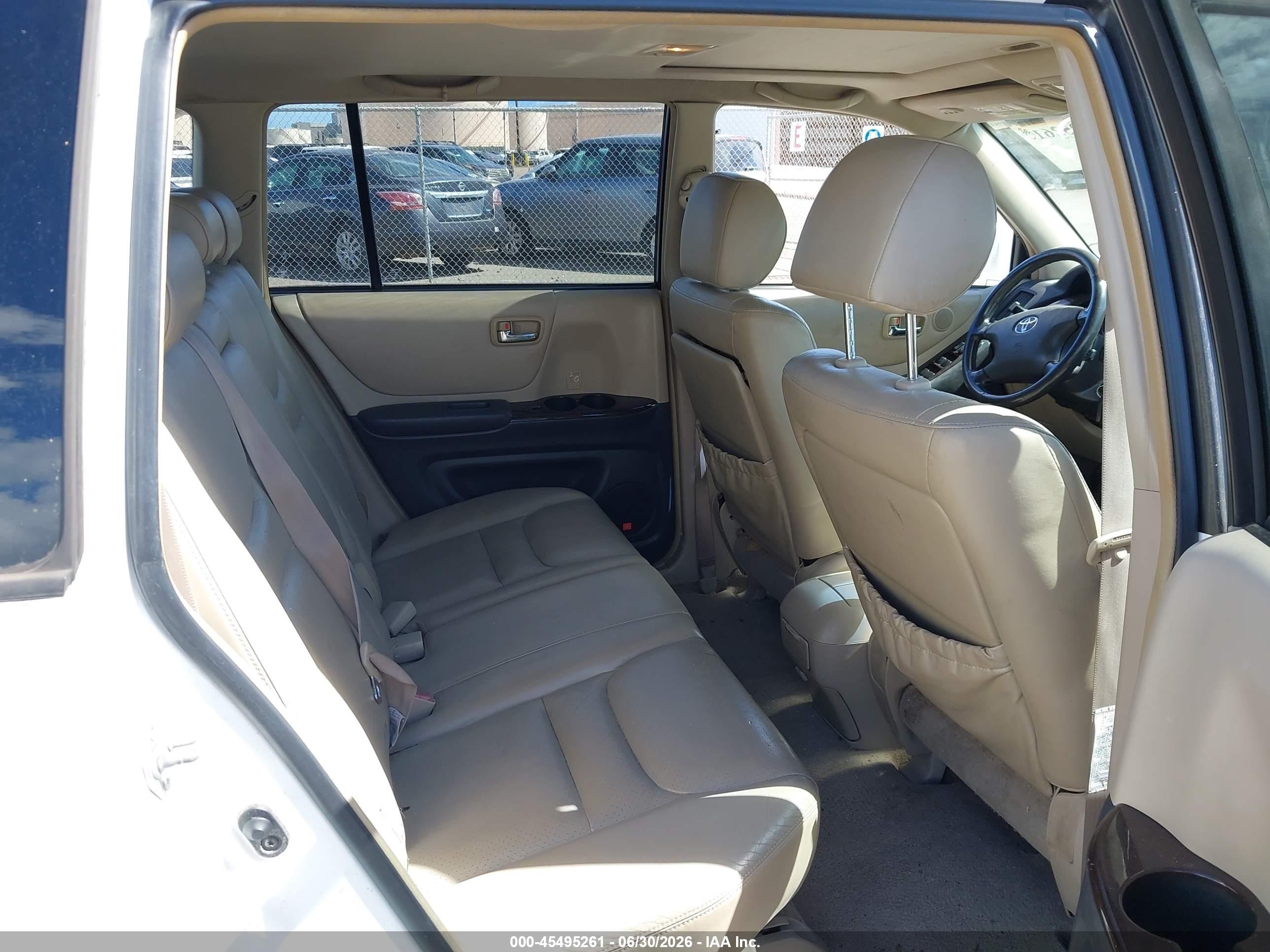 2002 Toyota Highlander Limited V6 White vin: JTEGF21A320028924