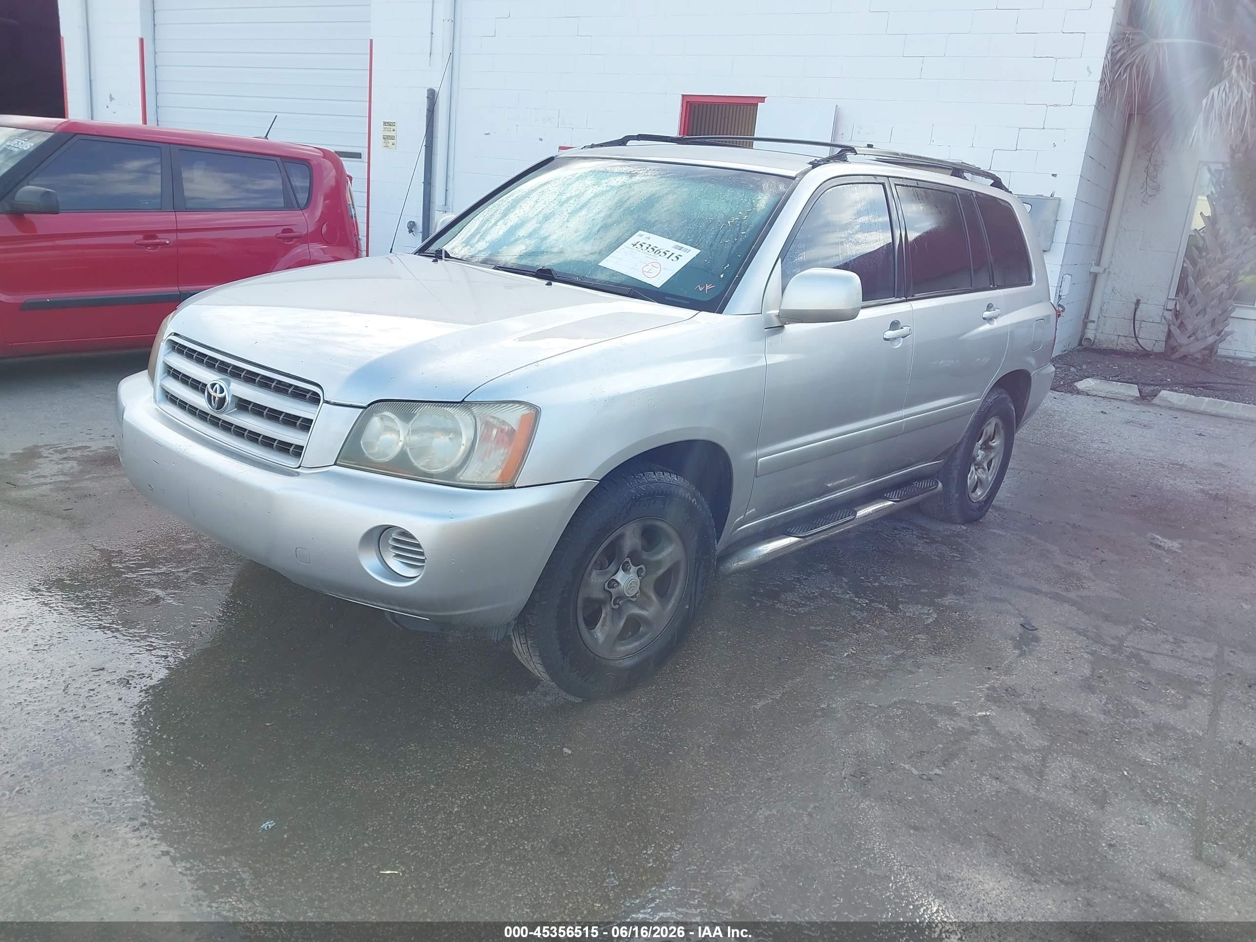 2002 Toyota Highlander V6 Silver vin: JTEGF21A320040216