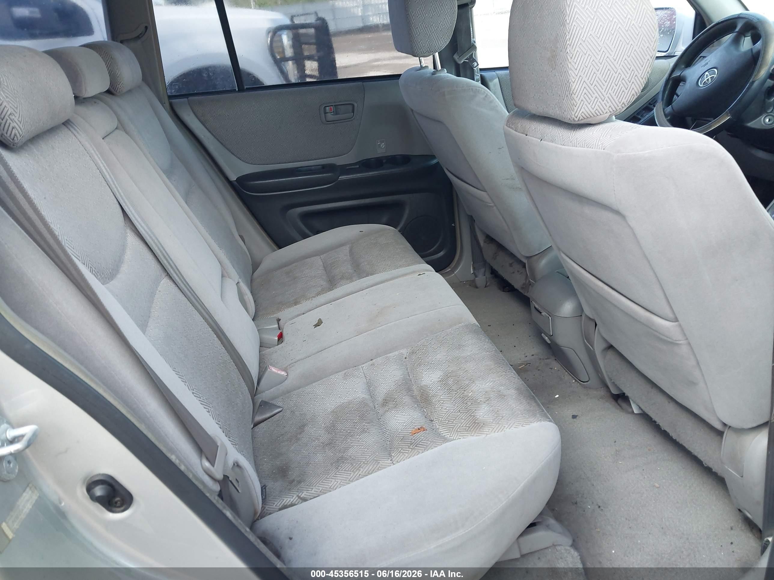 2002 Toyota Highlander V6 Silver vin: JTEGF21A320040216