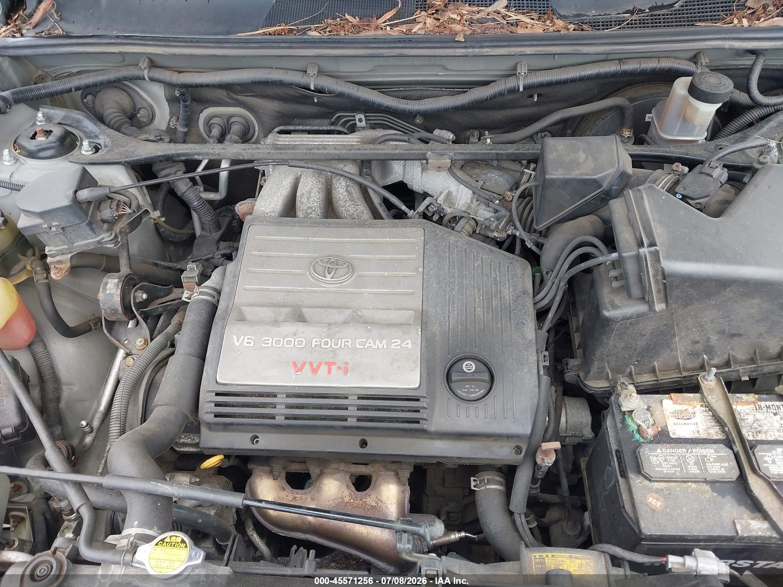 2003 Toyota Highlander V6 Silver vin: JTEGF21A330080510