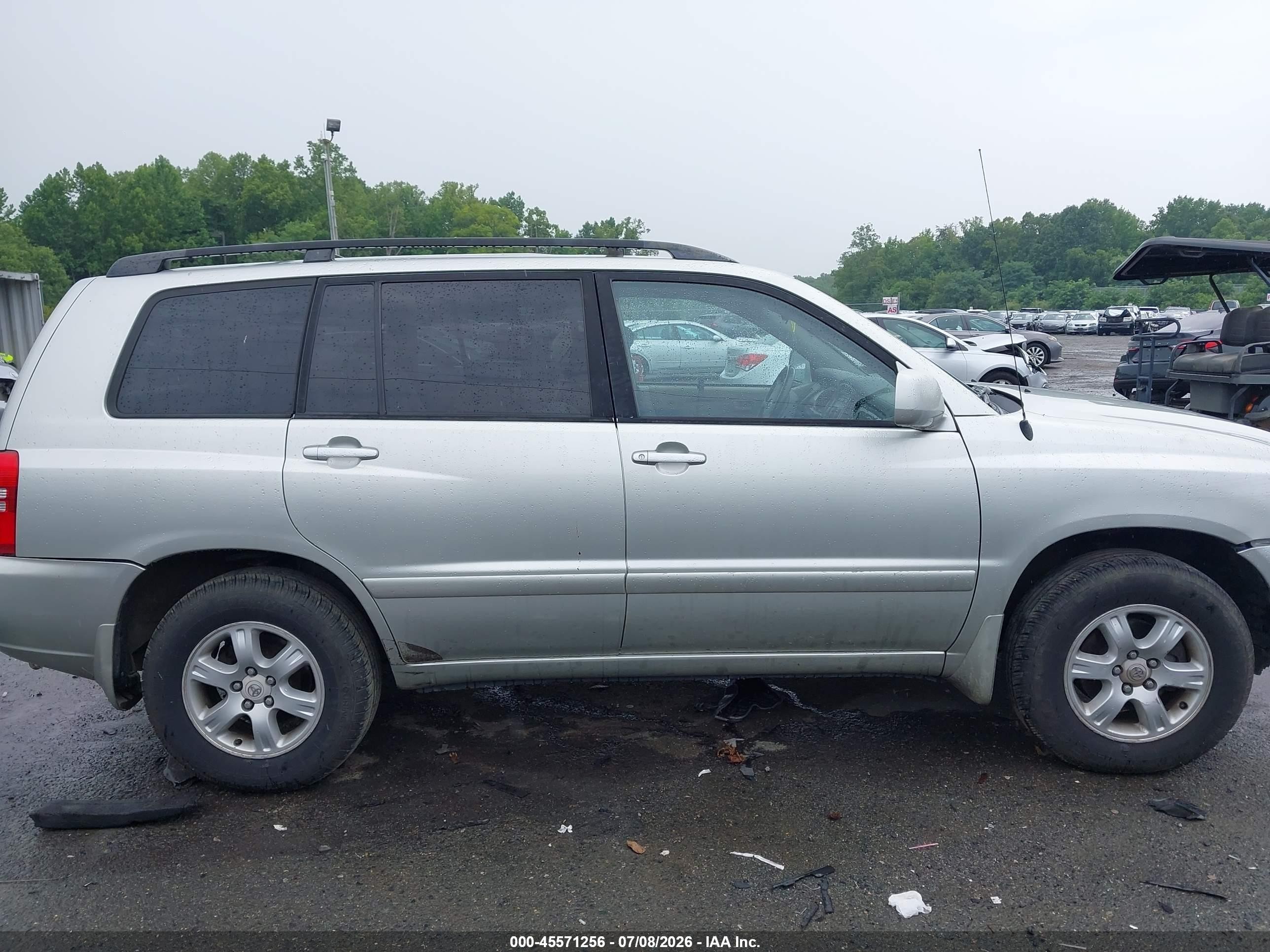 2003 Toyota Highlander V6 Silver vin: JTEGF21A330080510