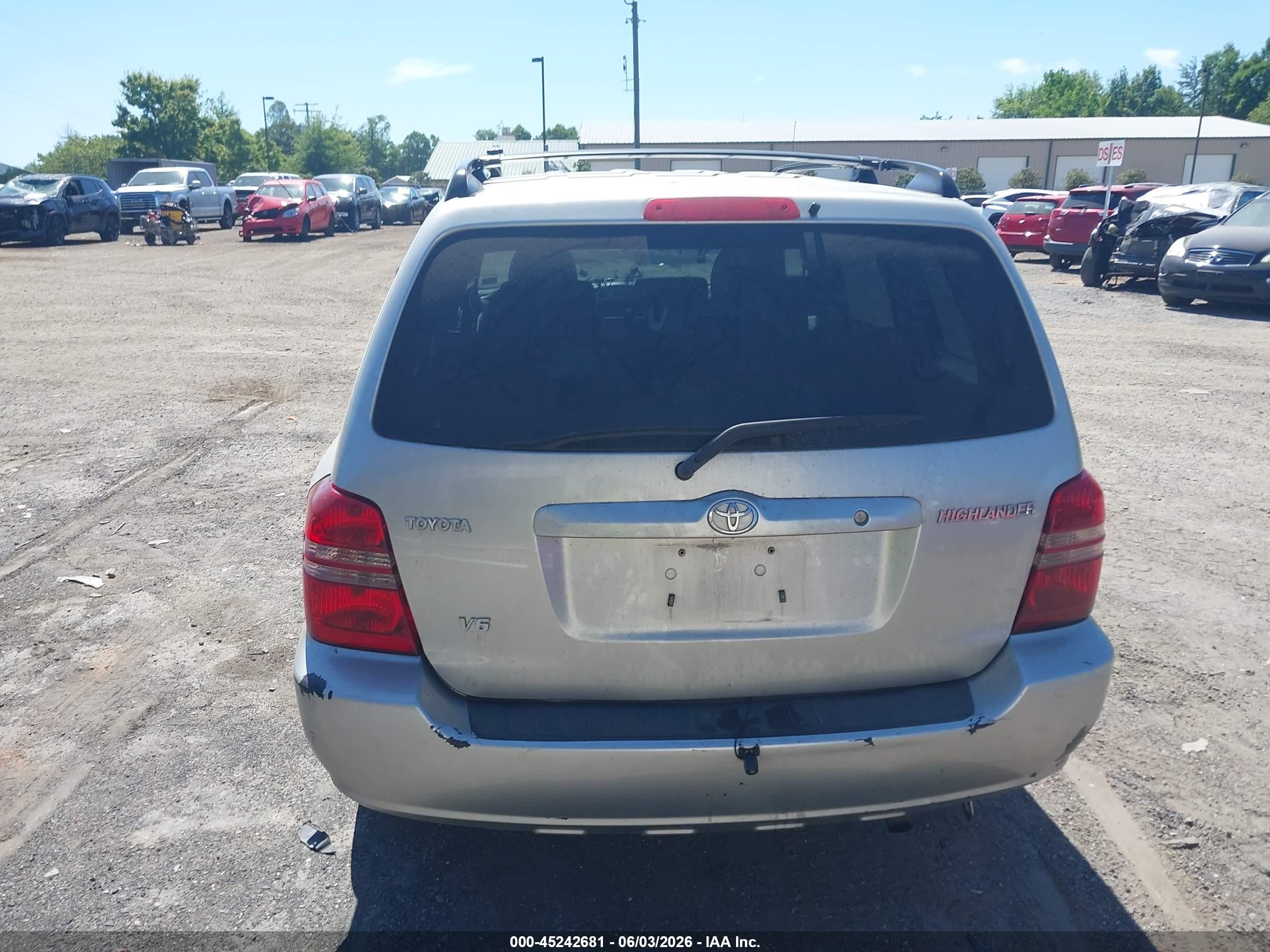 2003 Toyota Highlander V6 Серебряный vin: JTEGF21A330082323