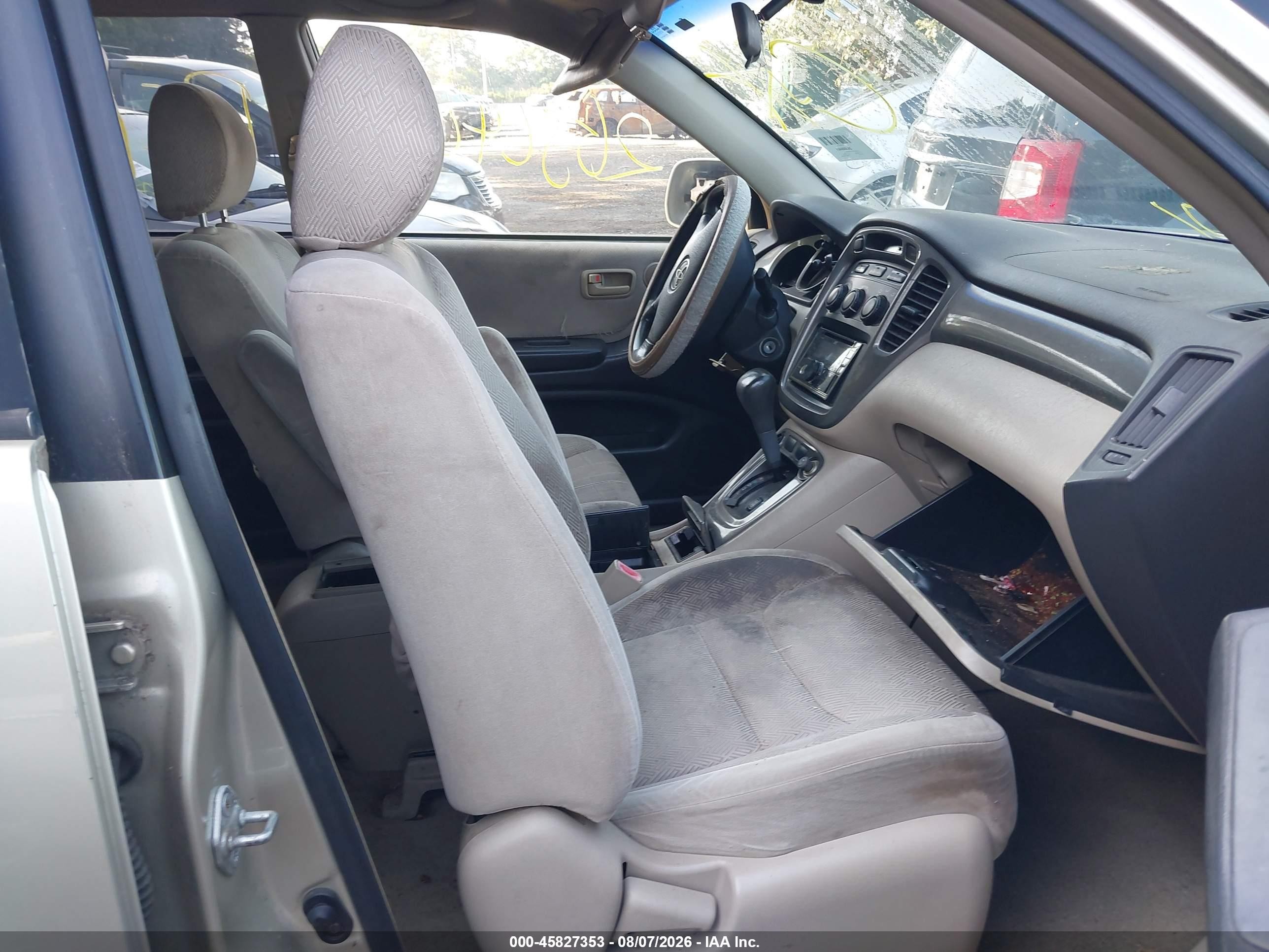 2003 Toyota Highlander V6 Gold vin: JTEGF21A330090471