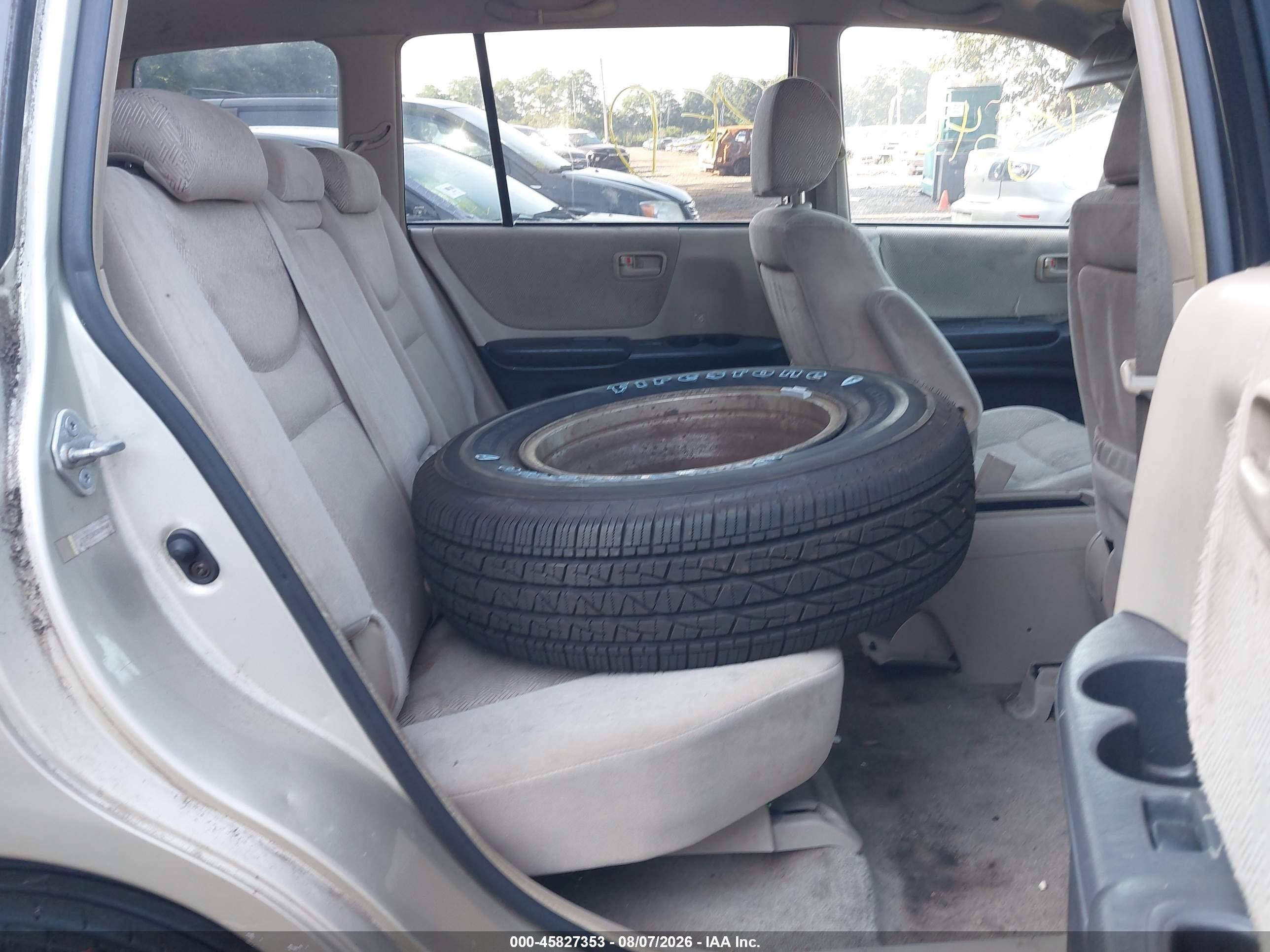 2003 Toyota Highlander V6 Gold vin: JTEGF21A330090471