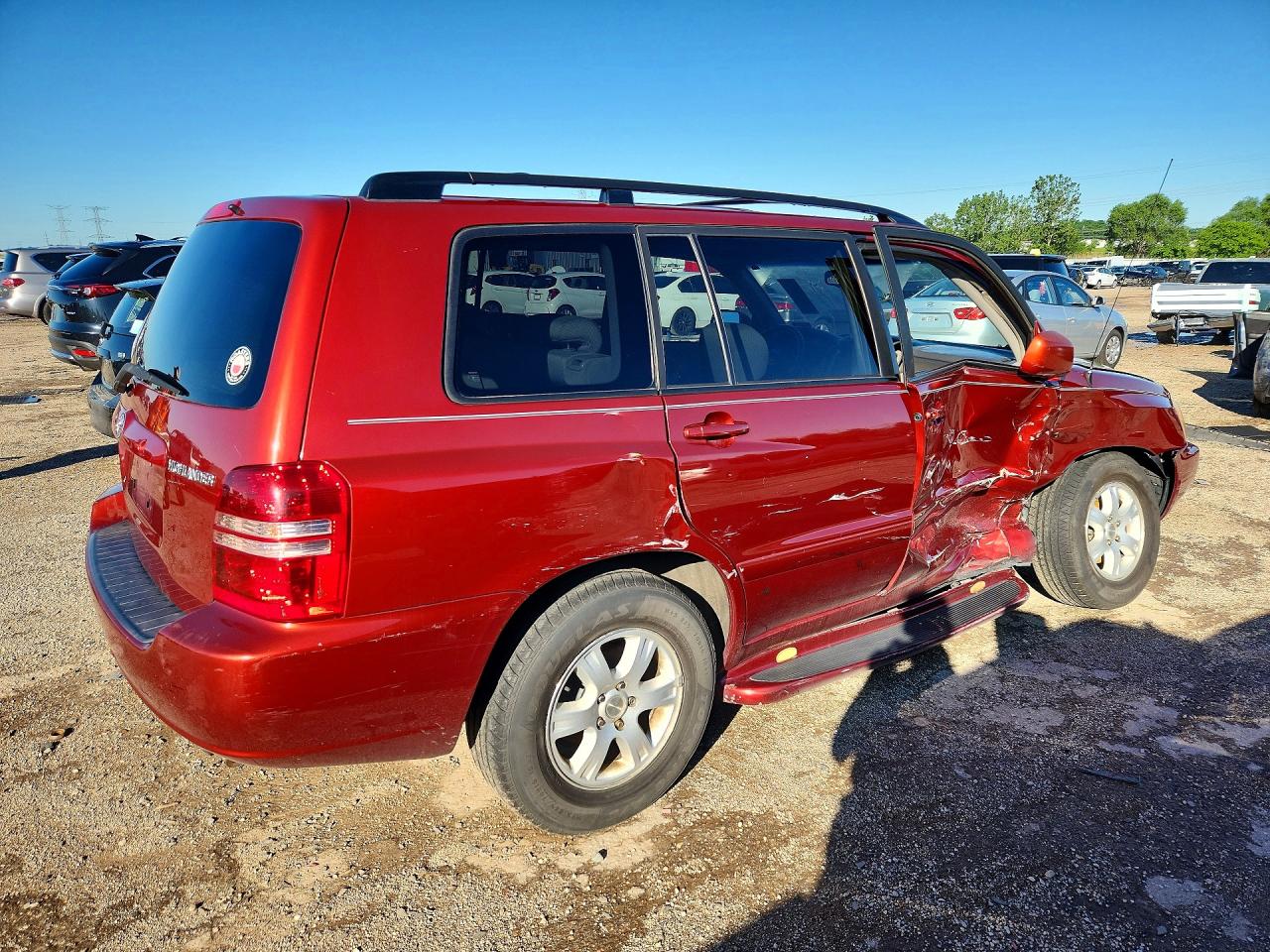 2003 Toyota Highlander Limited Red vin: JTEGF21A330092320
