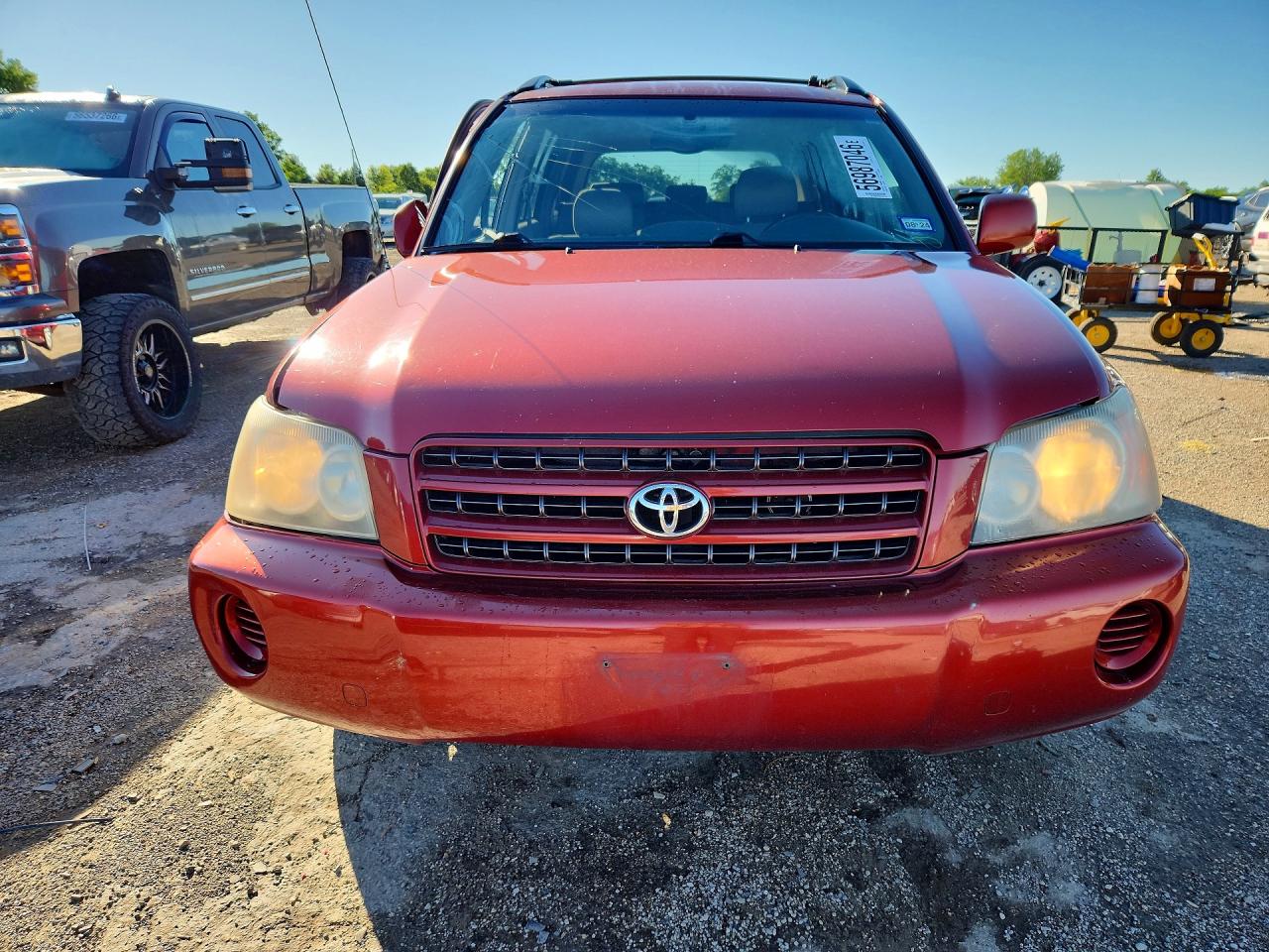 2003 Toyota Highlander Limited Red vin: JTEGF21A330092320