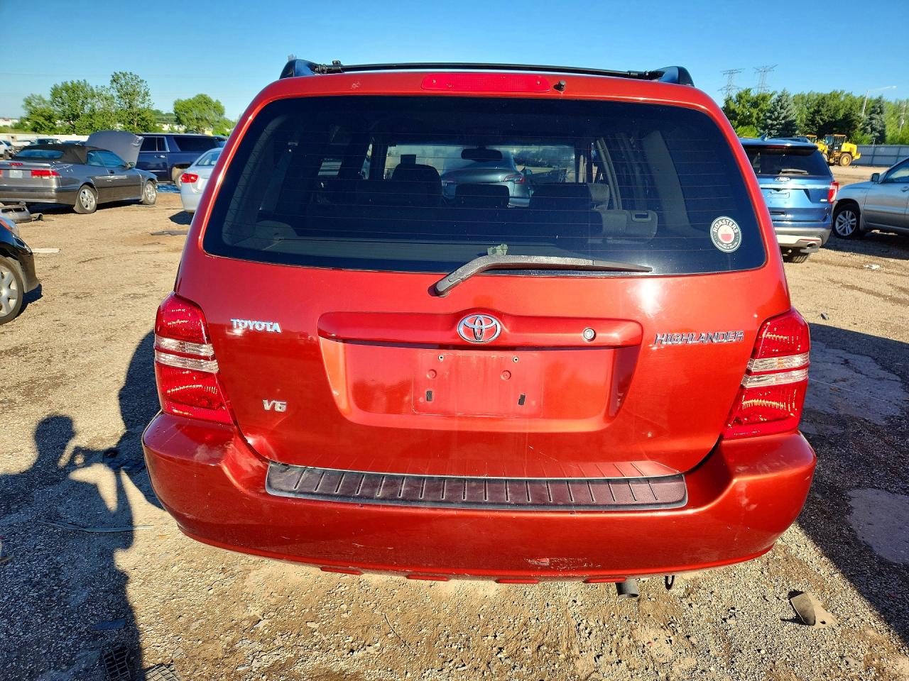 2003 Toyota Highlander Limited Red vin: JTEGF21A330092320
