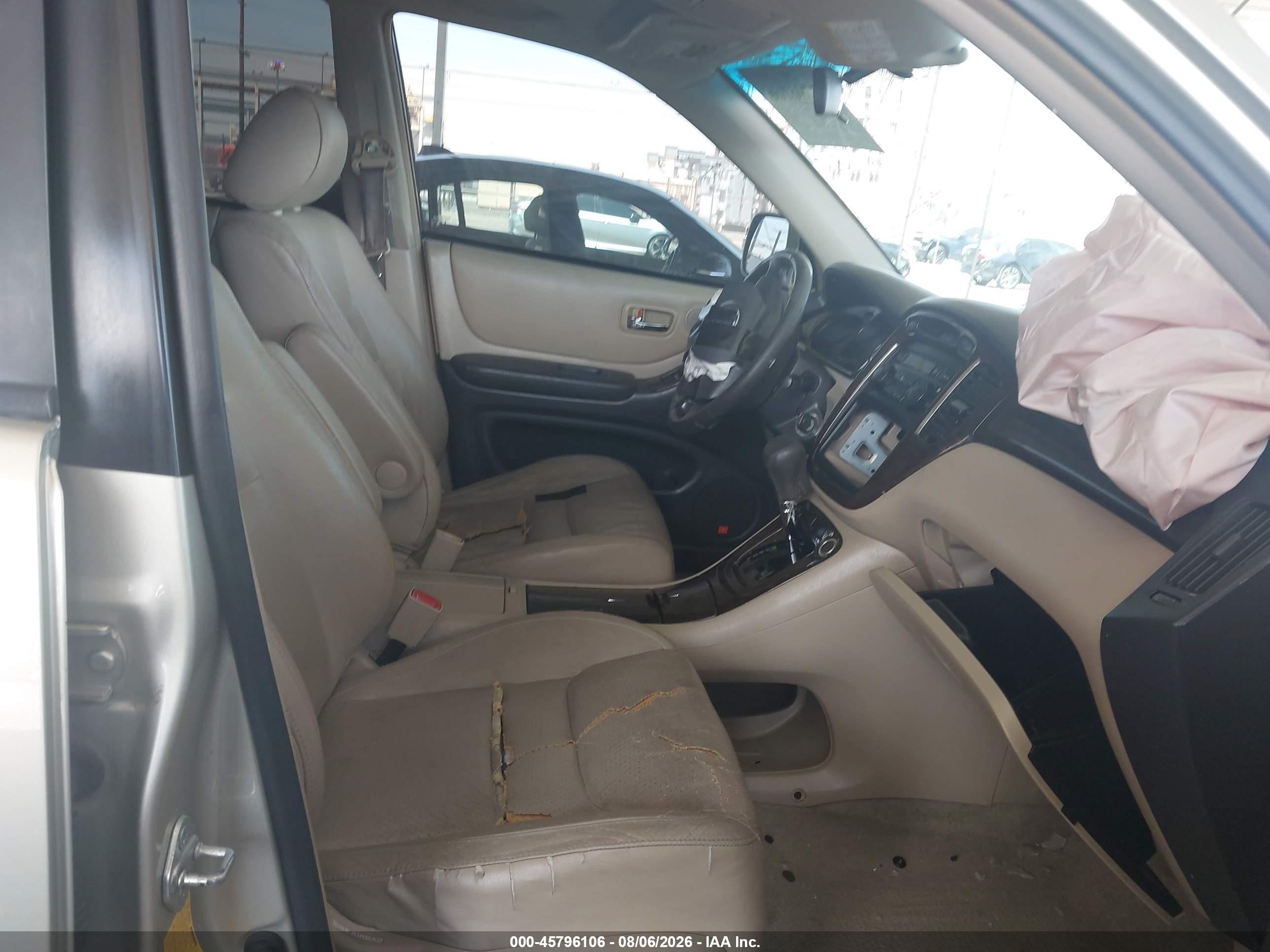 2003 Toyota Highlander Limited V6 Cream vin: JTEGF21A330099364