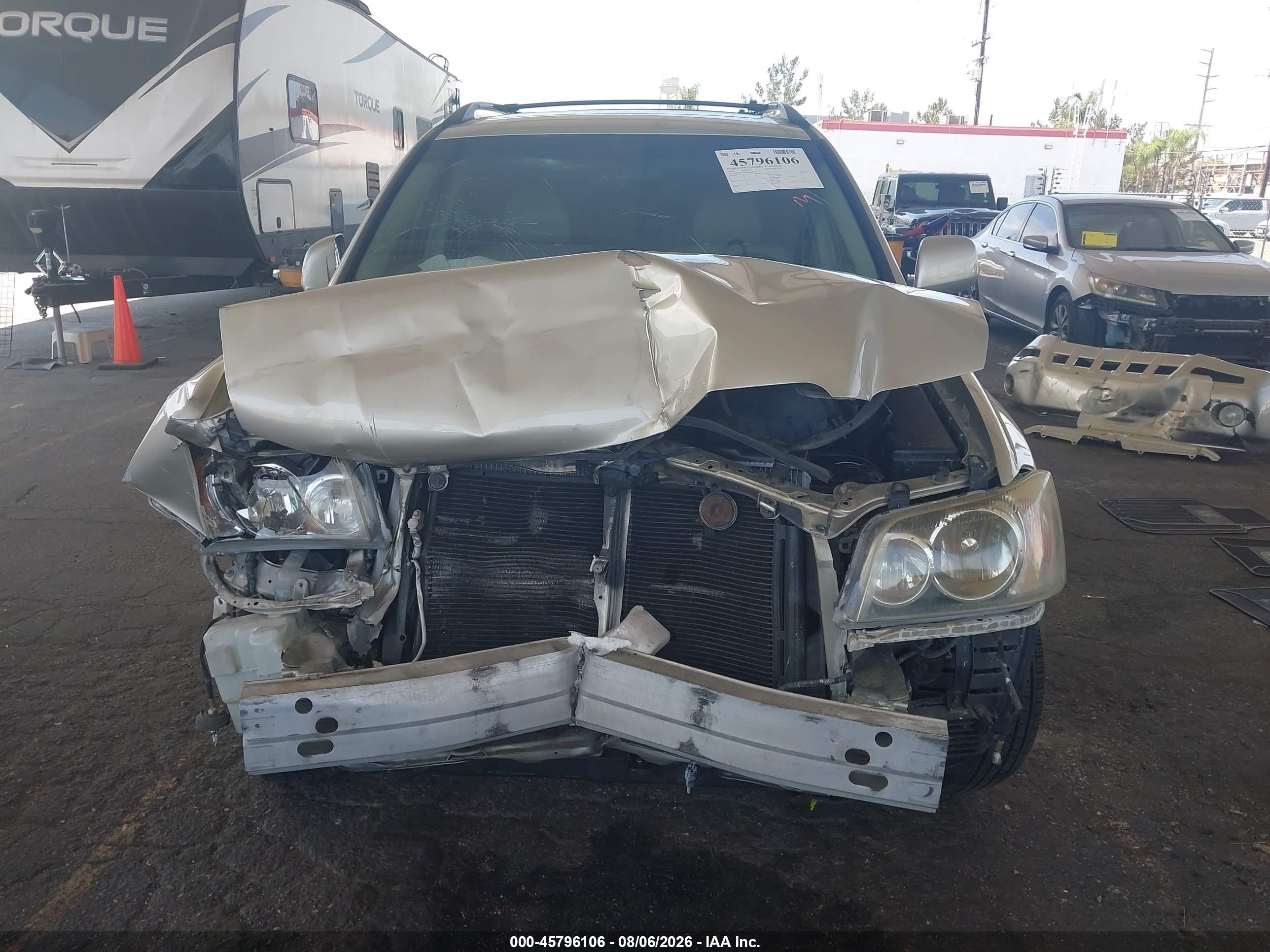 2003 Toyota Highlander Limited V6 Cream vin: JTEGF21A330099364