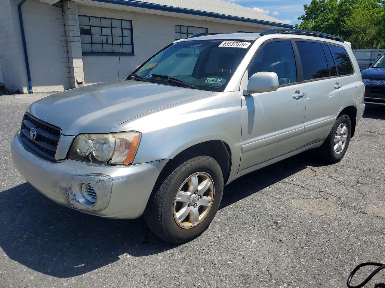 2003 Toyota Highlander Limited Silver vin: JTEGF21A330100657