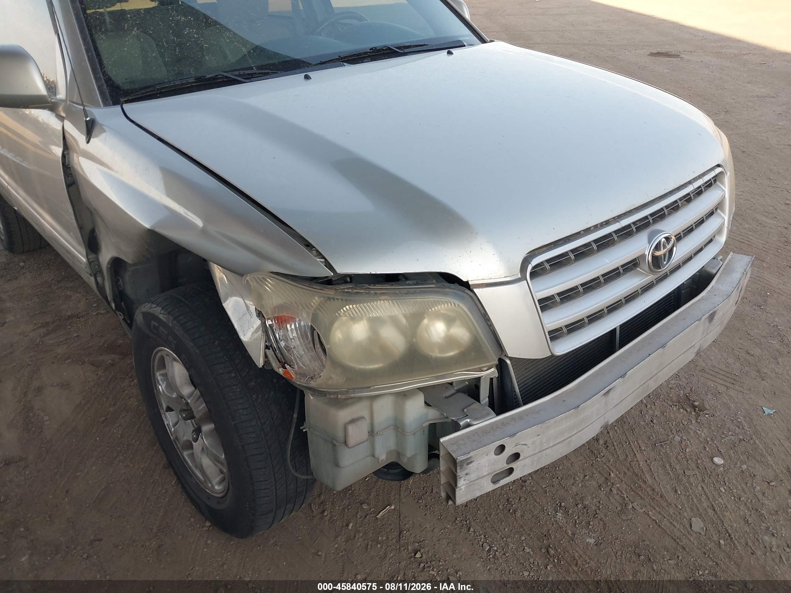 2003 Toyota Highlander V6 Gray vin: JTEGF21A330111335