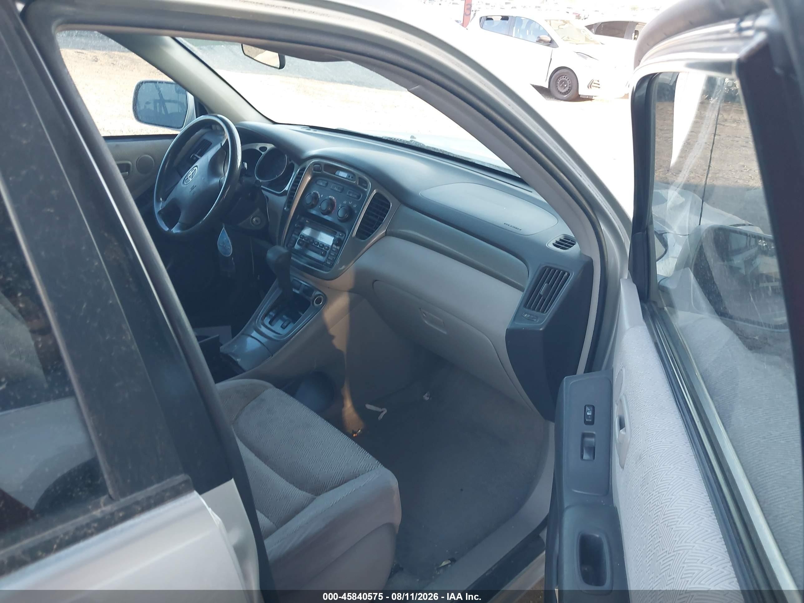 2003 Toyota Highlander V6 Gray vin: JTEGF21A330111335