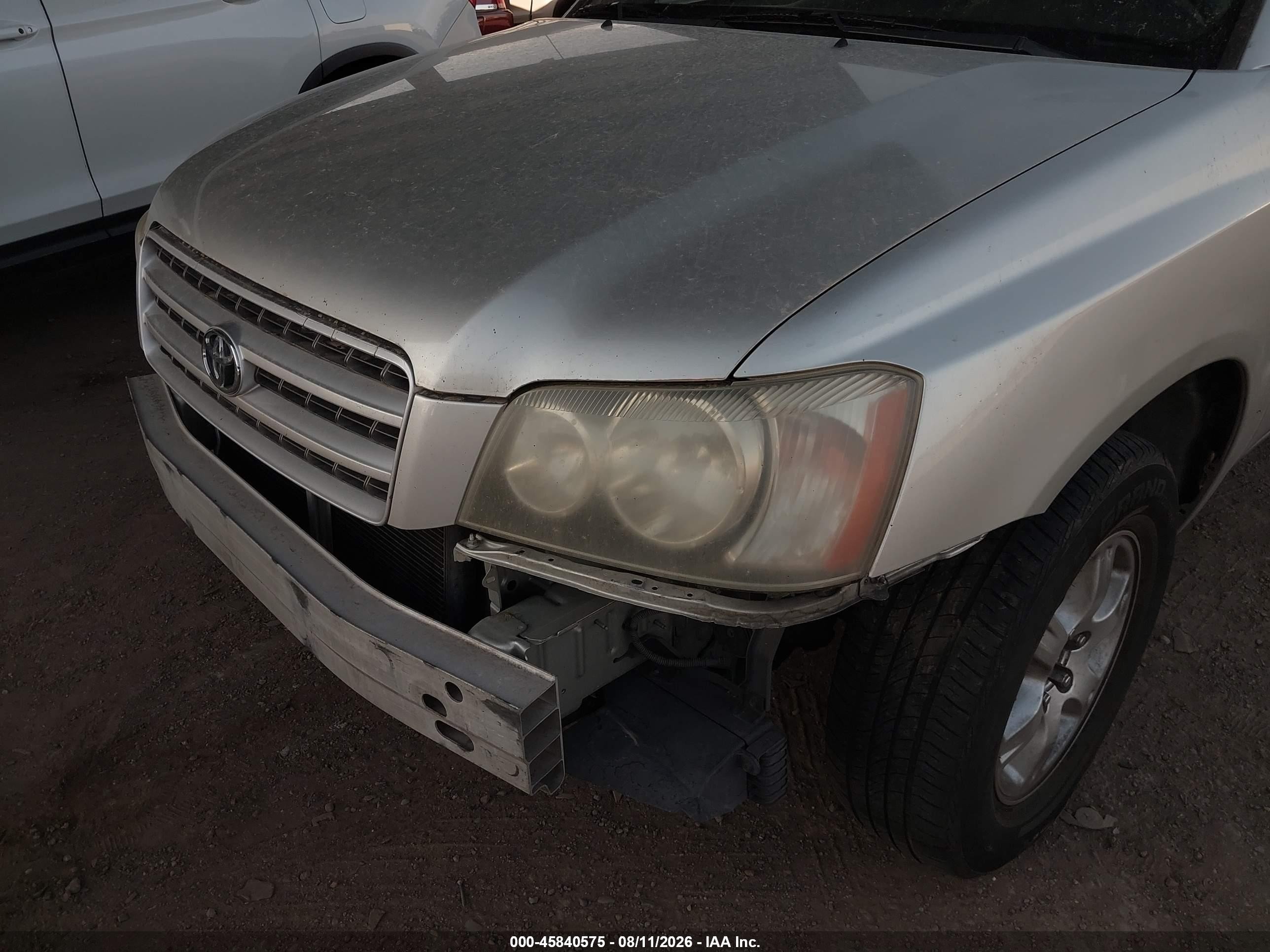 2003 Toyota Highlander V6 Gray vin: JTEGF21A330111335