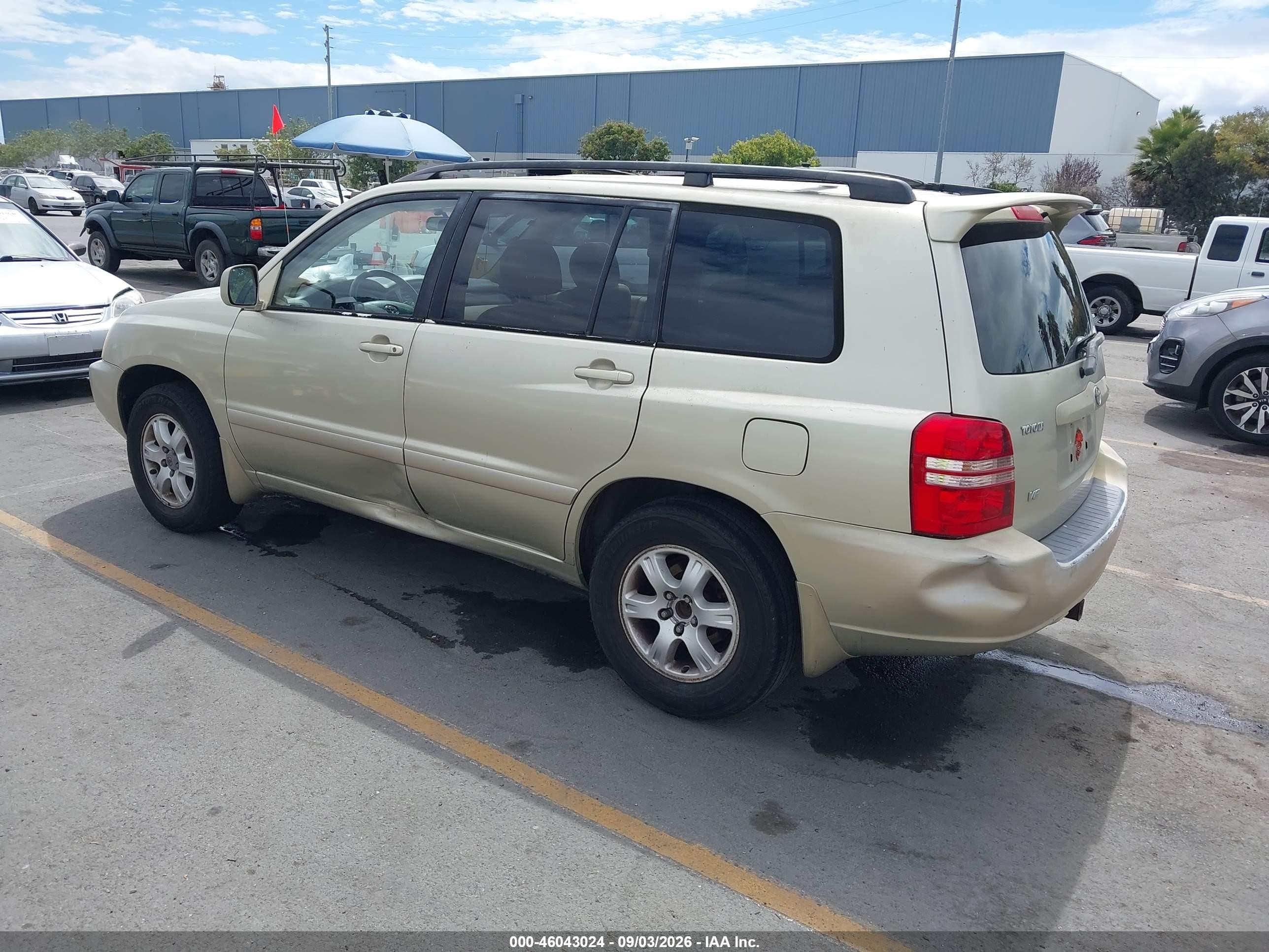 2003 Toyota Highlander V6 Gray vin: JTEGF21A330119404