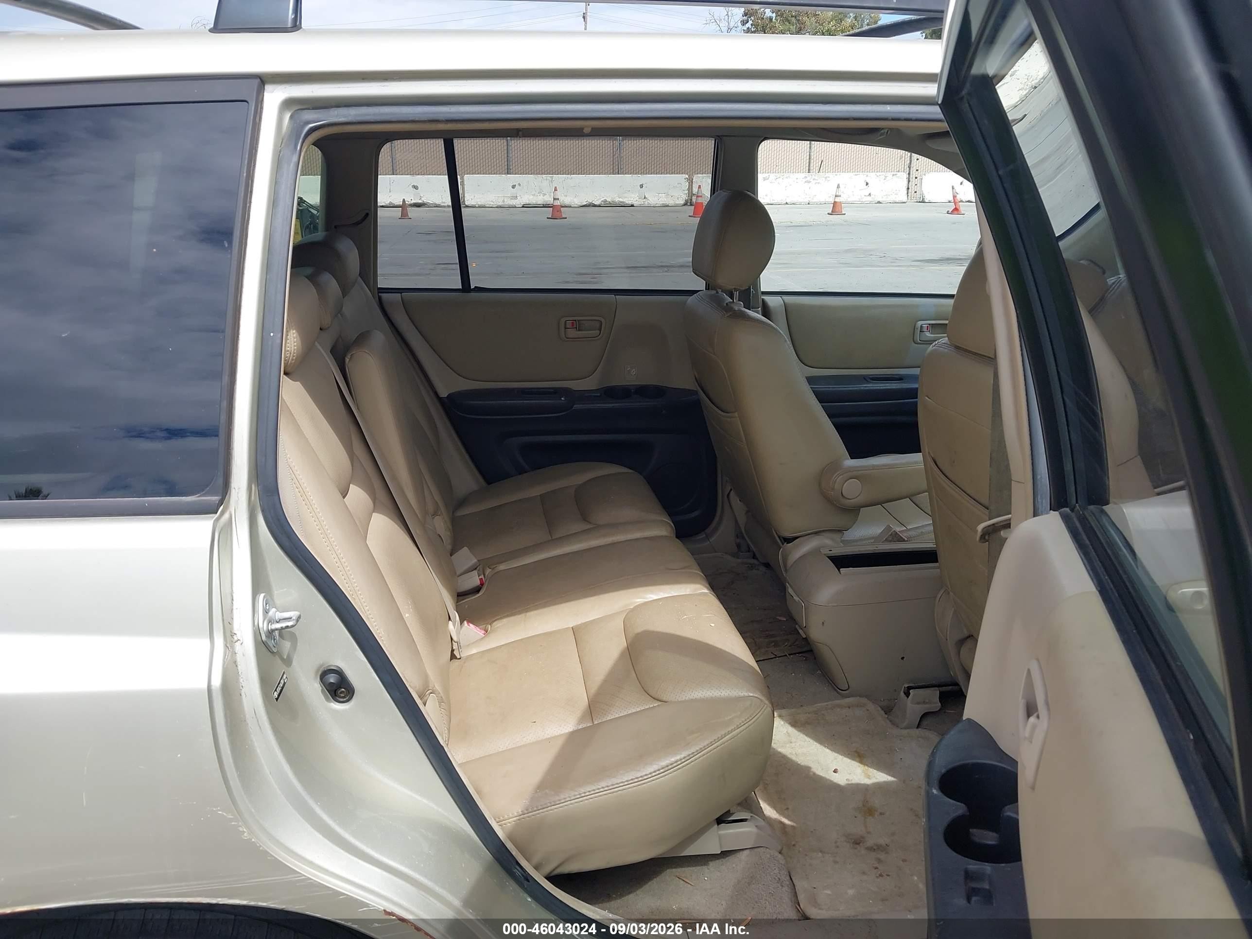 2003 Toyota Highlander V6 Gray vin: JTEGF21A330119404