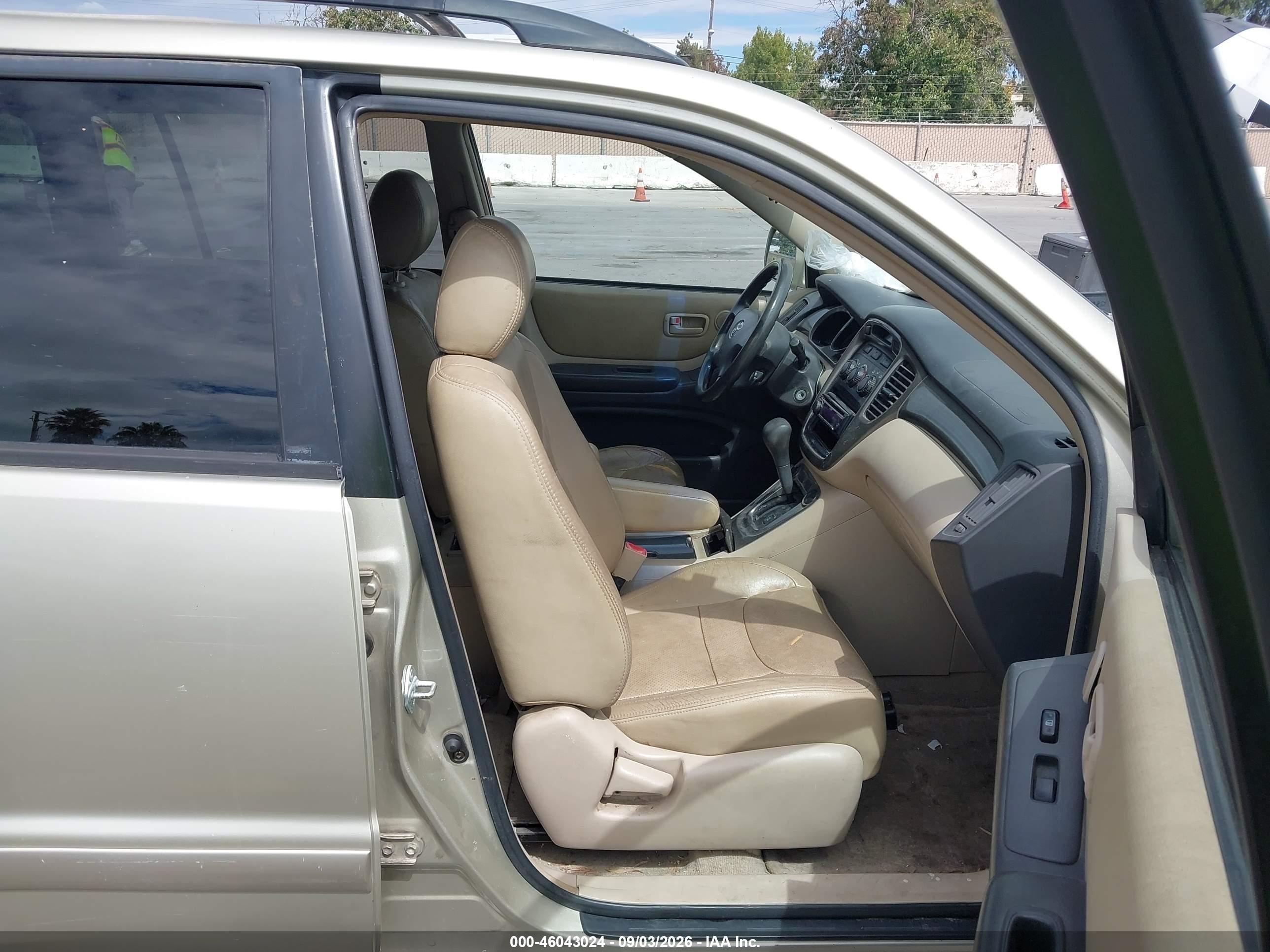 2003 Toyota Highlander V6 Gray vin: JTEGF21A330119404