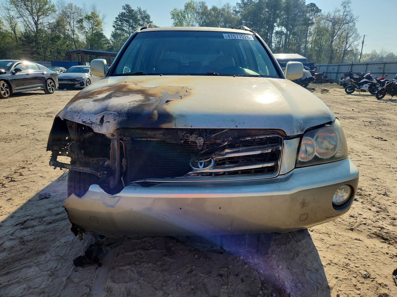 2001 Toyota Highlander Base Gold vin: JTEGF21A410026419