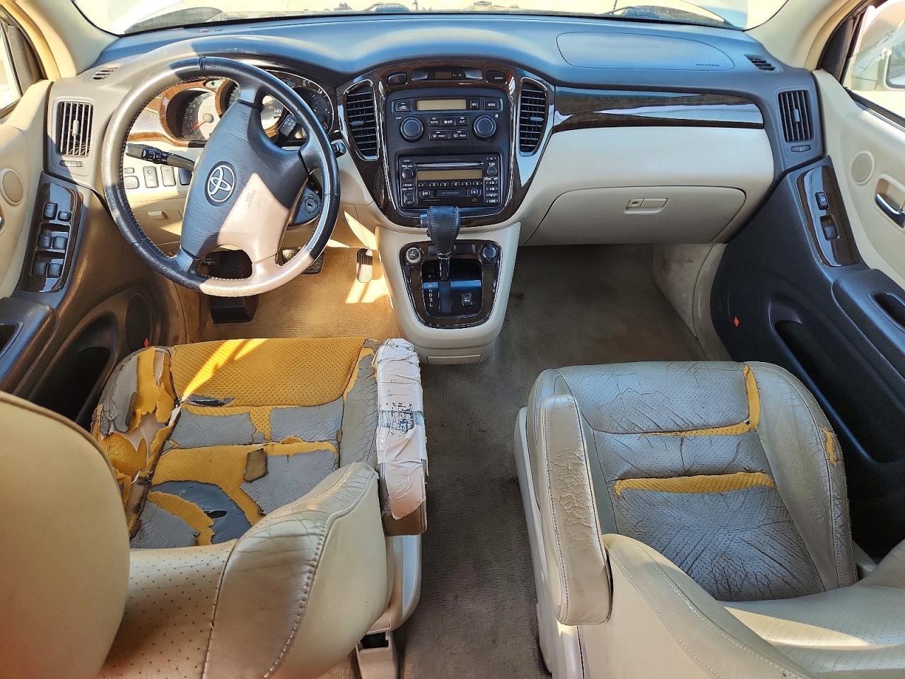 2001 Toyota Highlander Base Gold vin: JTEGF21A410026419