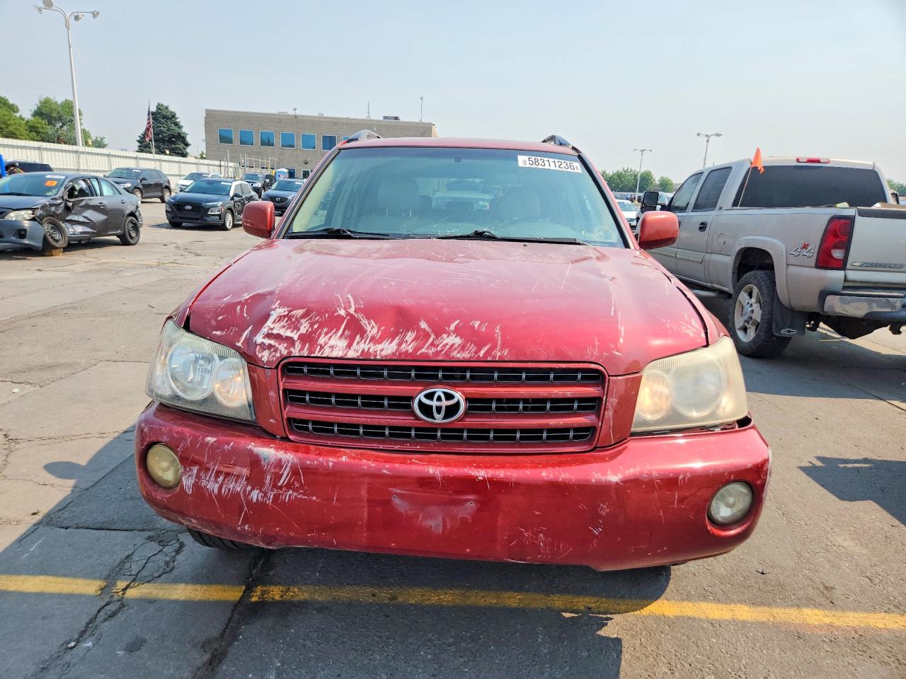 2002 Toyota Highlander Limited Red vin: JTEGF21A420060863