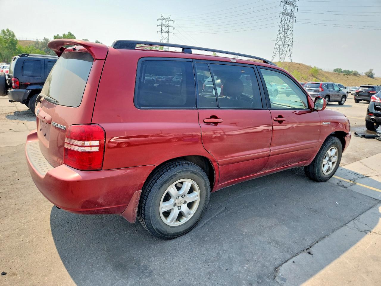 2002 Toyota Highlander Limited Red vin: JTEGF21A420060863