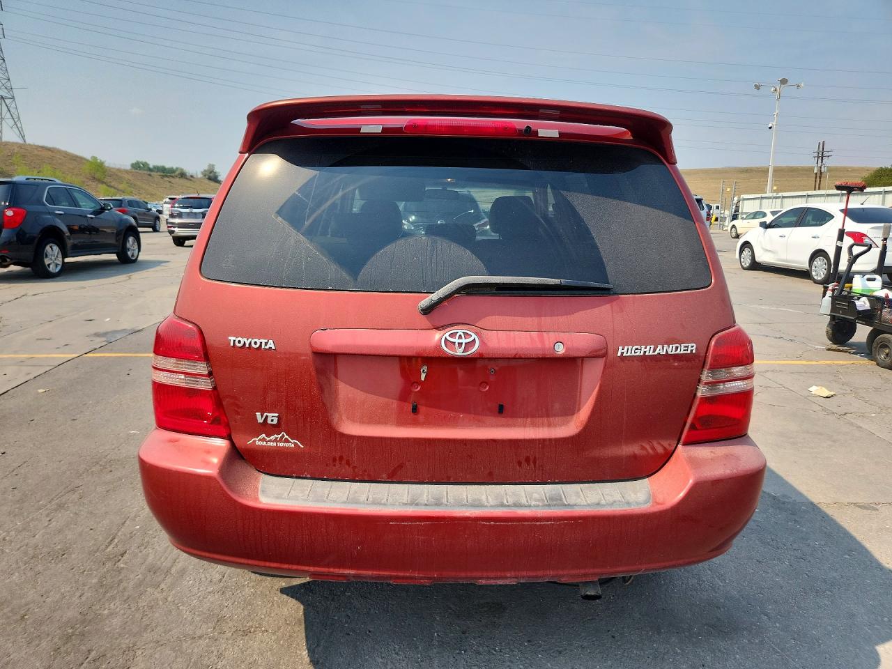2002 Toyota Highlander Limited Red vin: JTEGF21A420060863