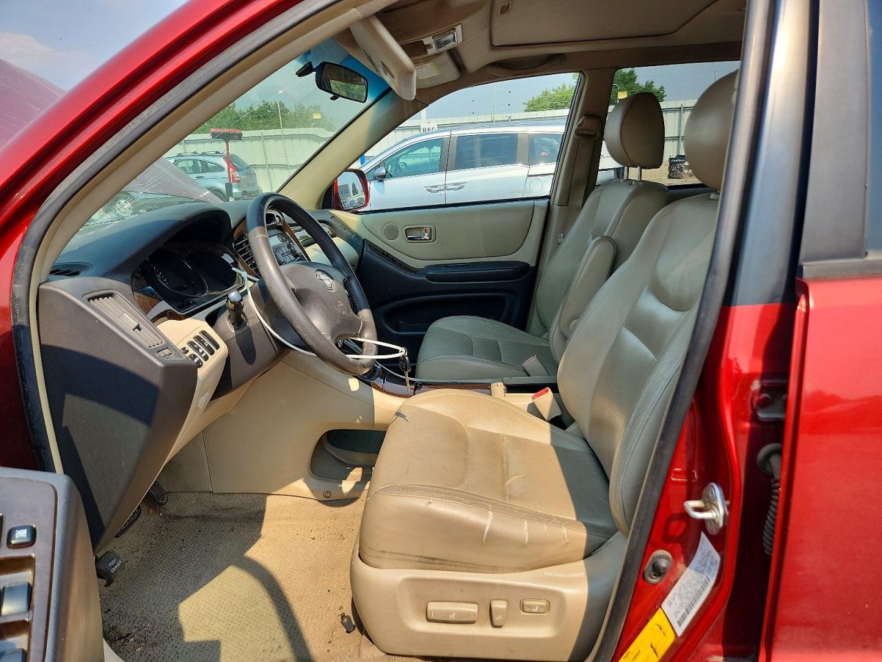 2002 Toyota Highlander Limited Red vin: JTEGF21A420060863