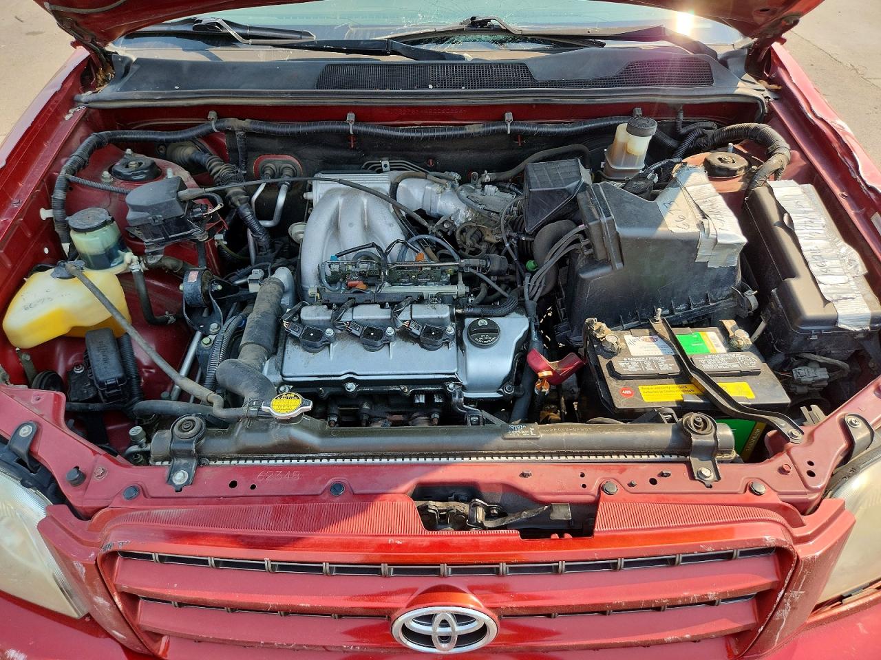 2002 Toyota Highlander Limited Red vin: JTEGF21A420060863