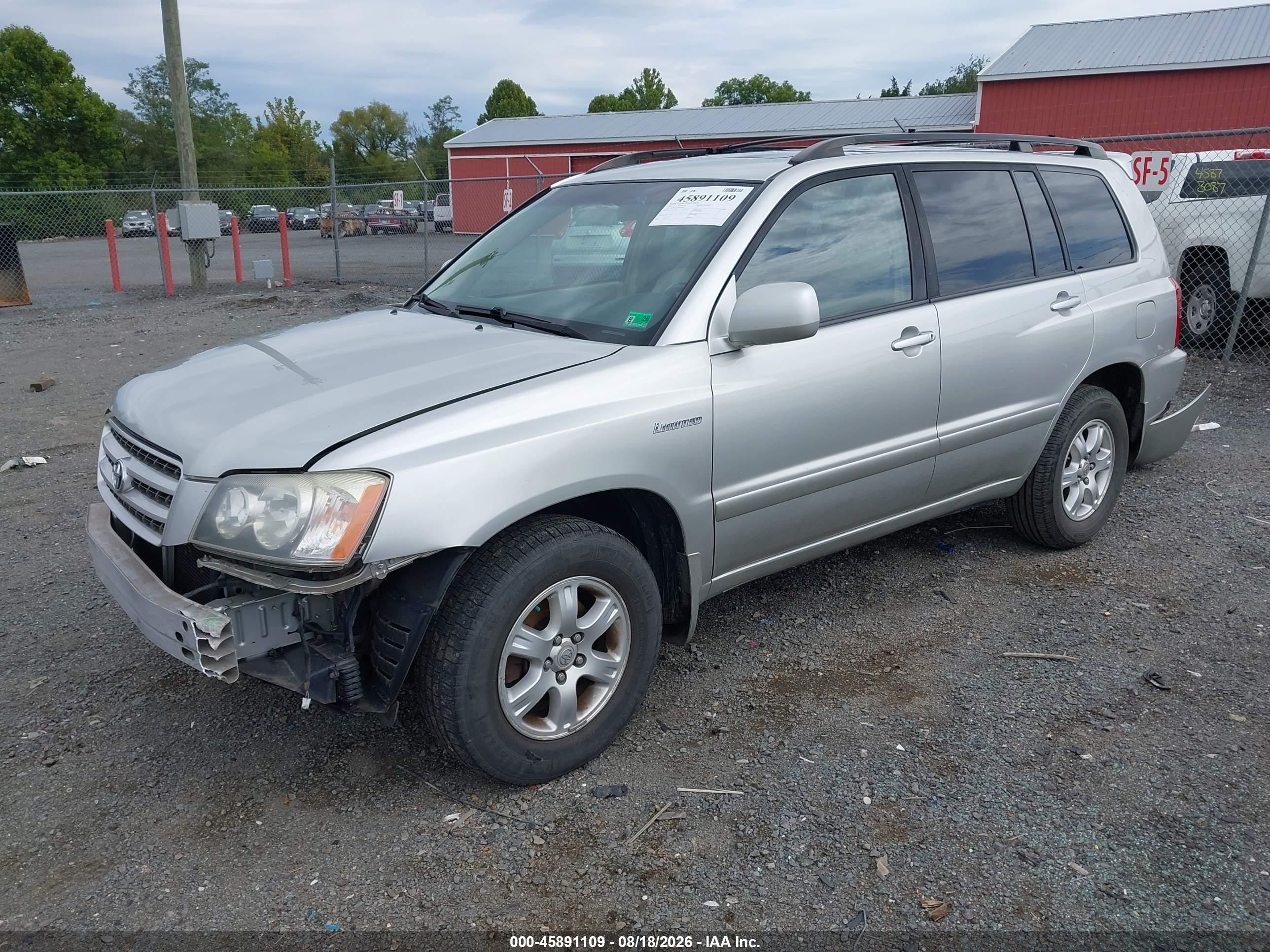 2003 Toyota Highlander Limited V6 Silver vin: JTEGF21A430079494