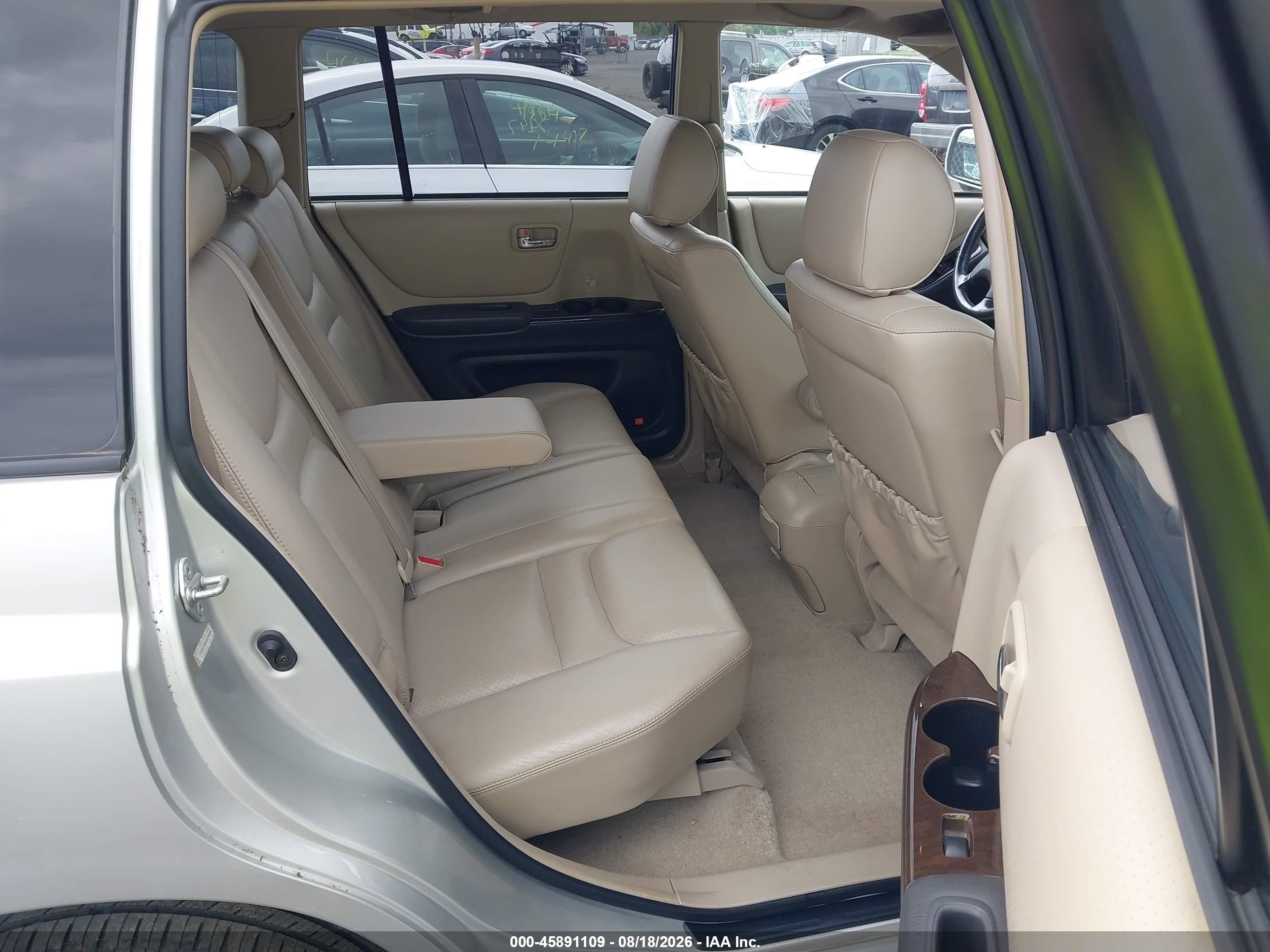 2003 Toyota Highlander Limited V6 Silver vin: JTEGF21A430079494
