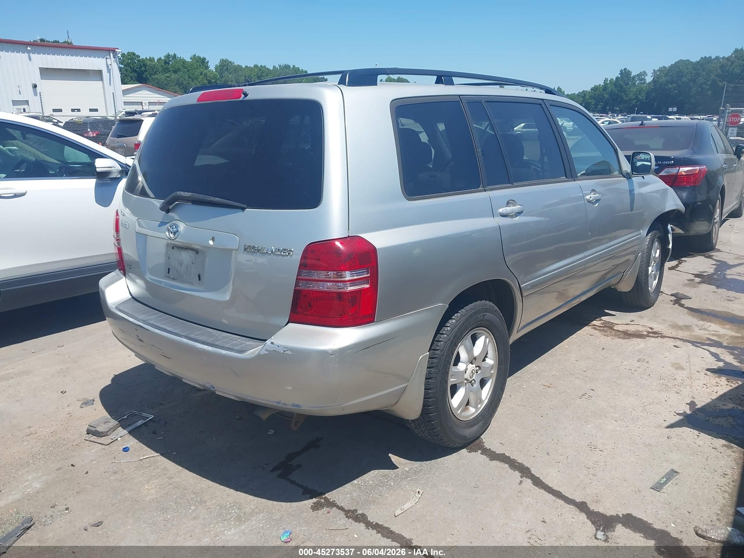 2003 Toyota Highlander V6 Серебряный vin: JTEGF21A430088602
