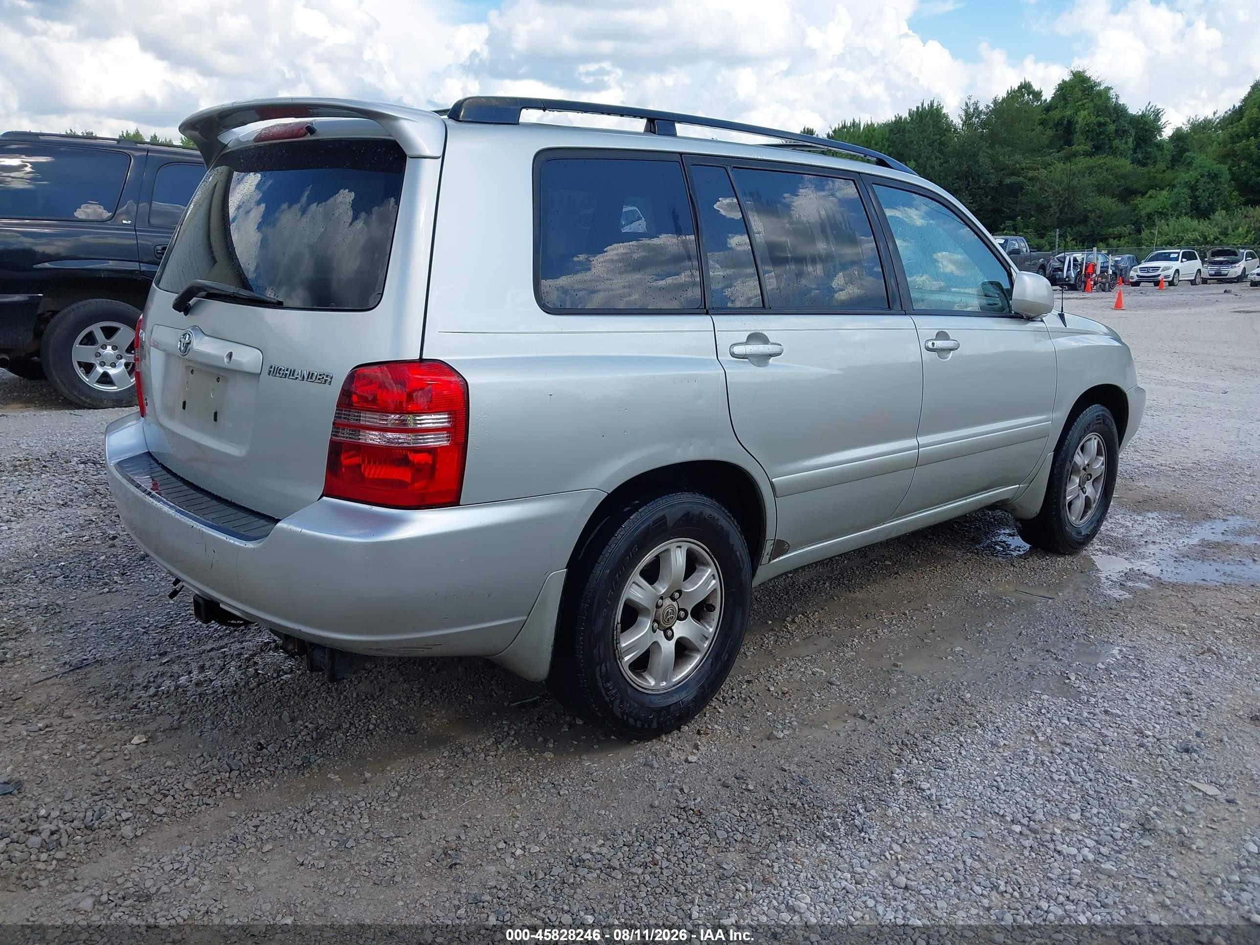 2003 Toyota Highlander V6 Серебряный vin: JTEGF21A430097994