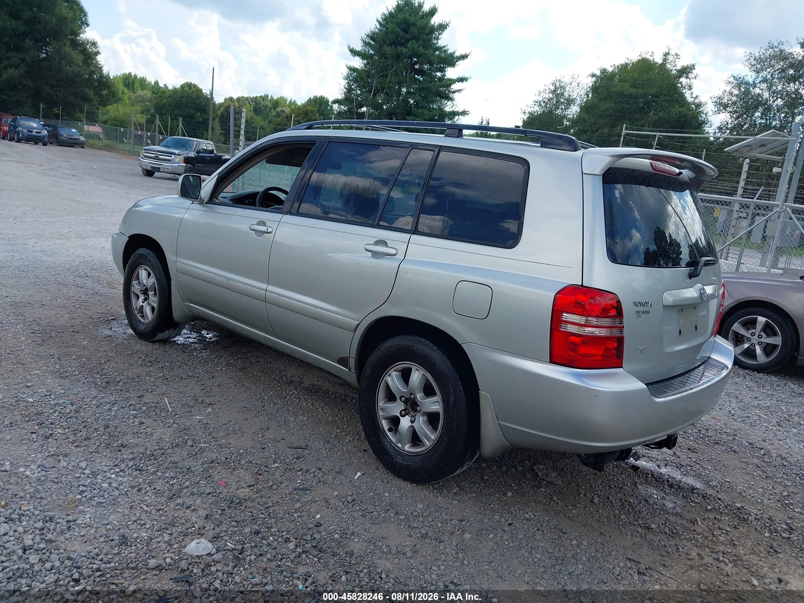 2003 Toyota Highlander V6 Серебряный vin: JTEGF21A430097994