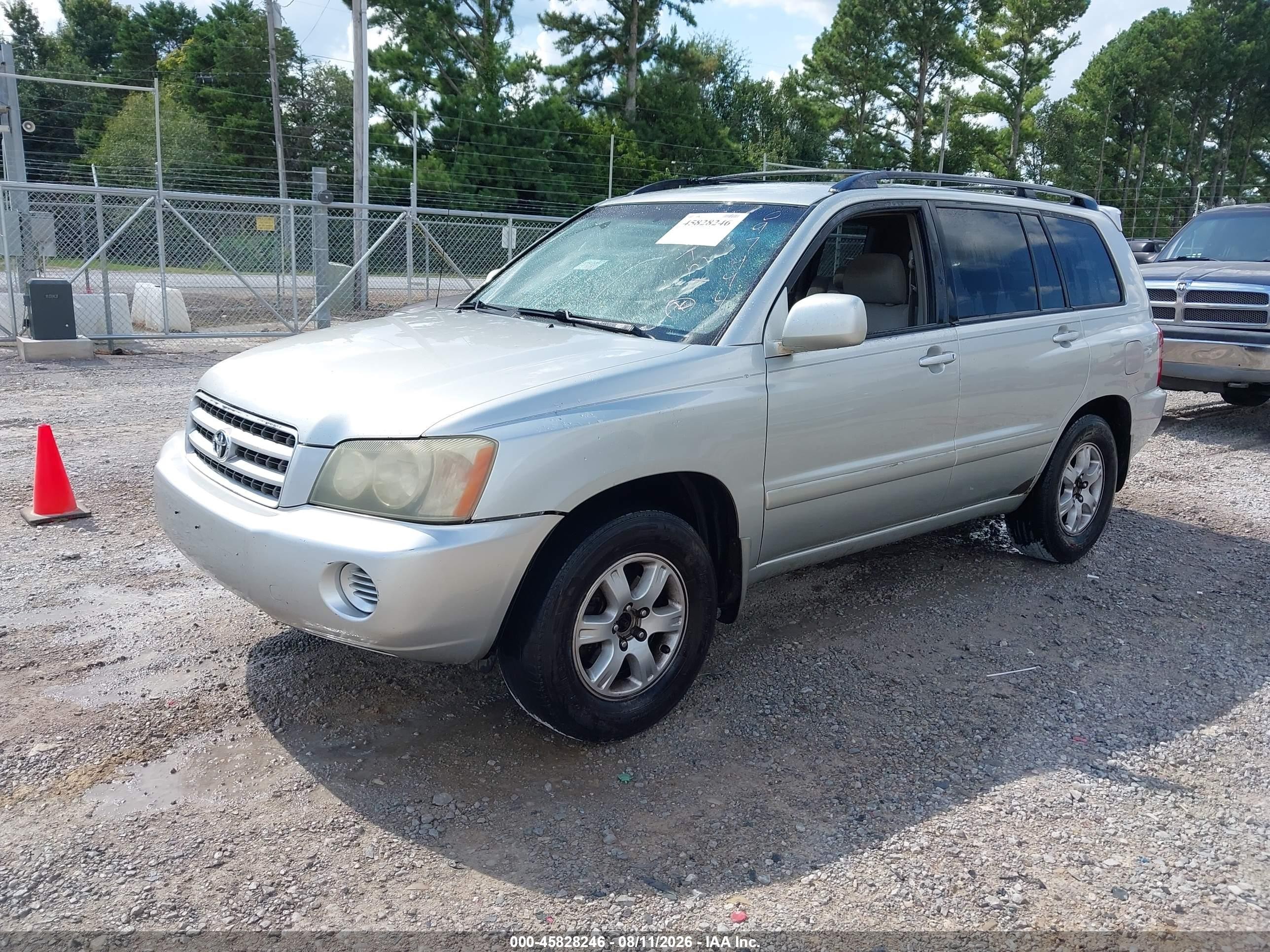 2003 Toyota Highlander V6 Серебряный vin: JTEGF21A430097994