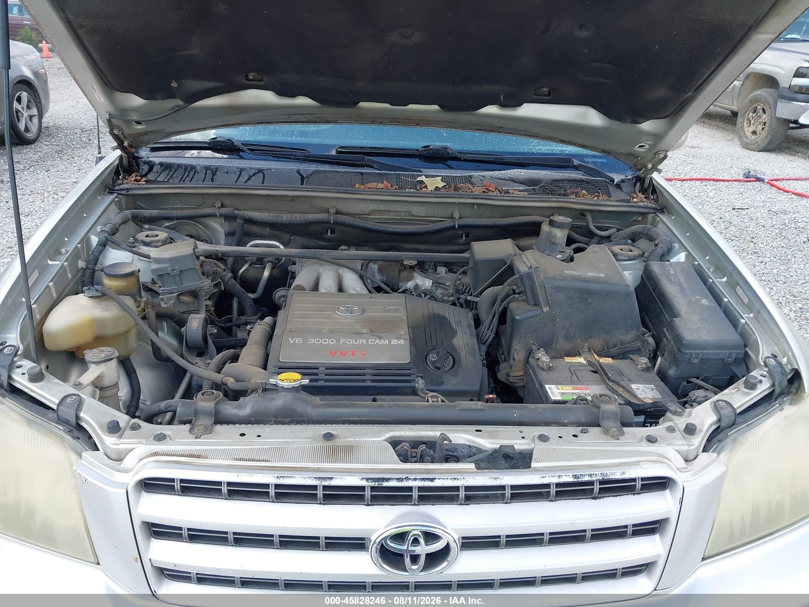 2003 Toyota Highlander V6 Серебряный vin: JTEGF21A430097994
