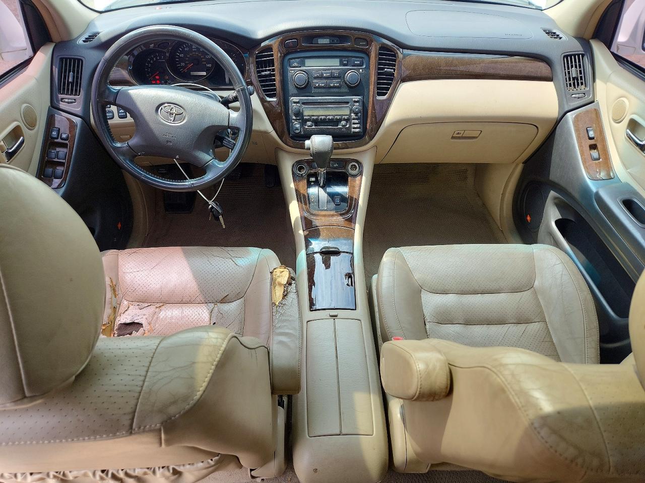 2003 Toyota Highlander Limited White vin: JTEGF21A430120643